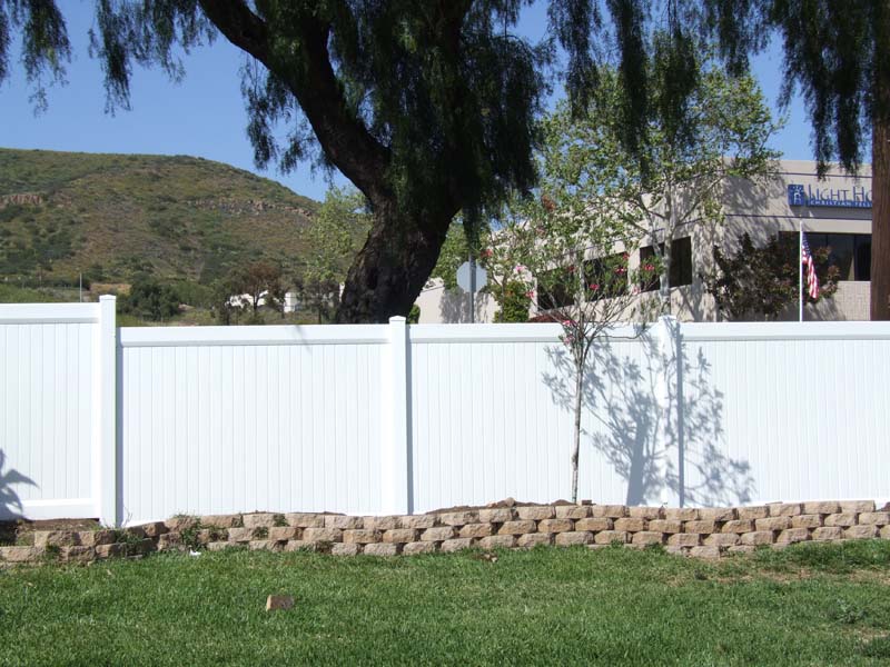 Vinyl fencing