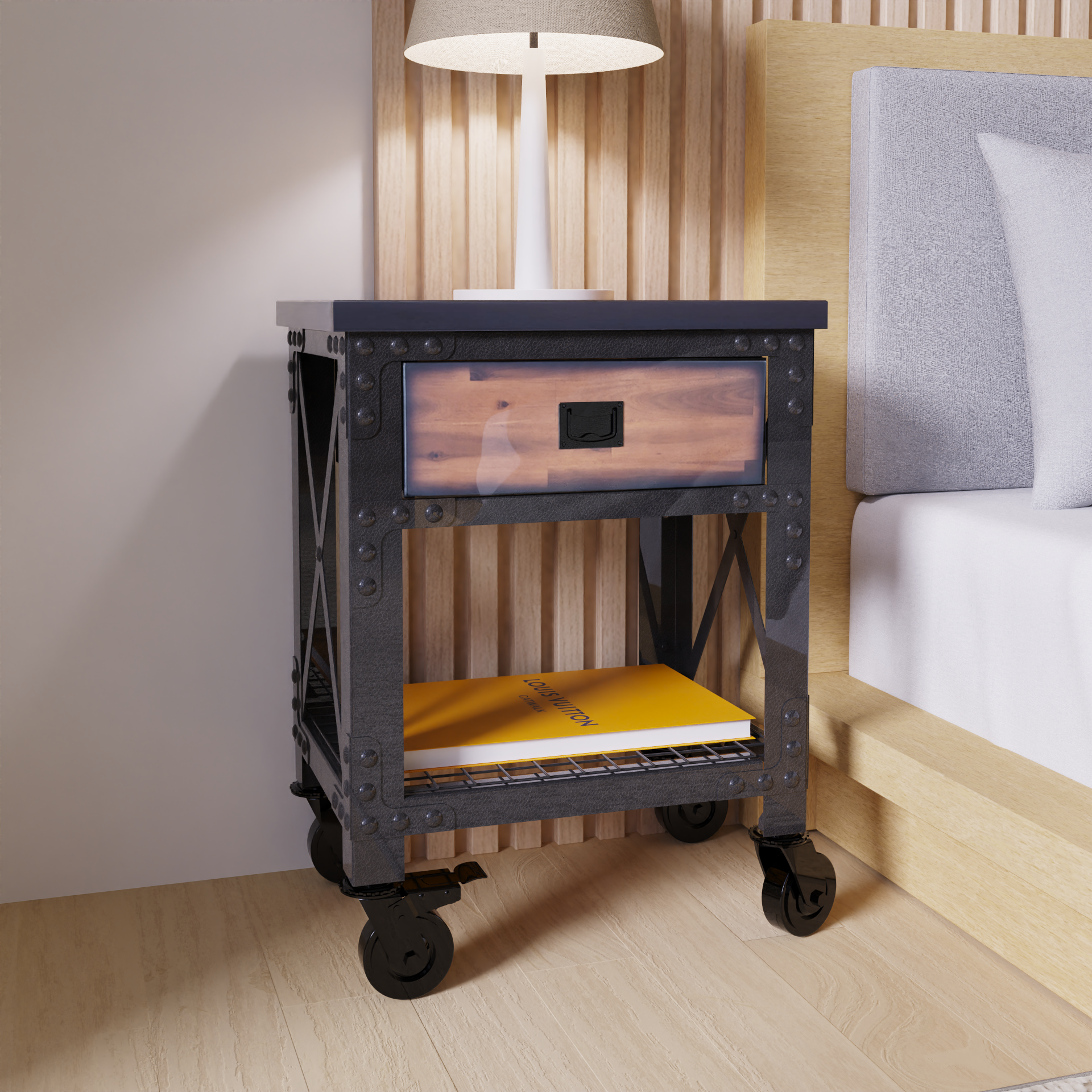 Duramax Single Drawer Rolling Workbench 27.6 Inch x 20 Inch for Home, Garage and Workshop