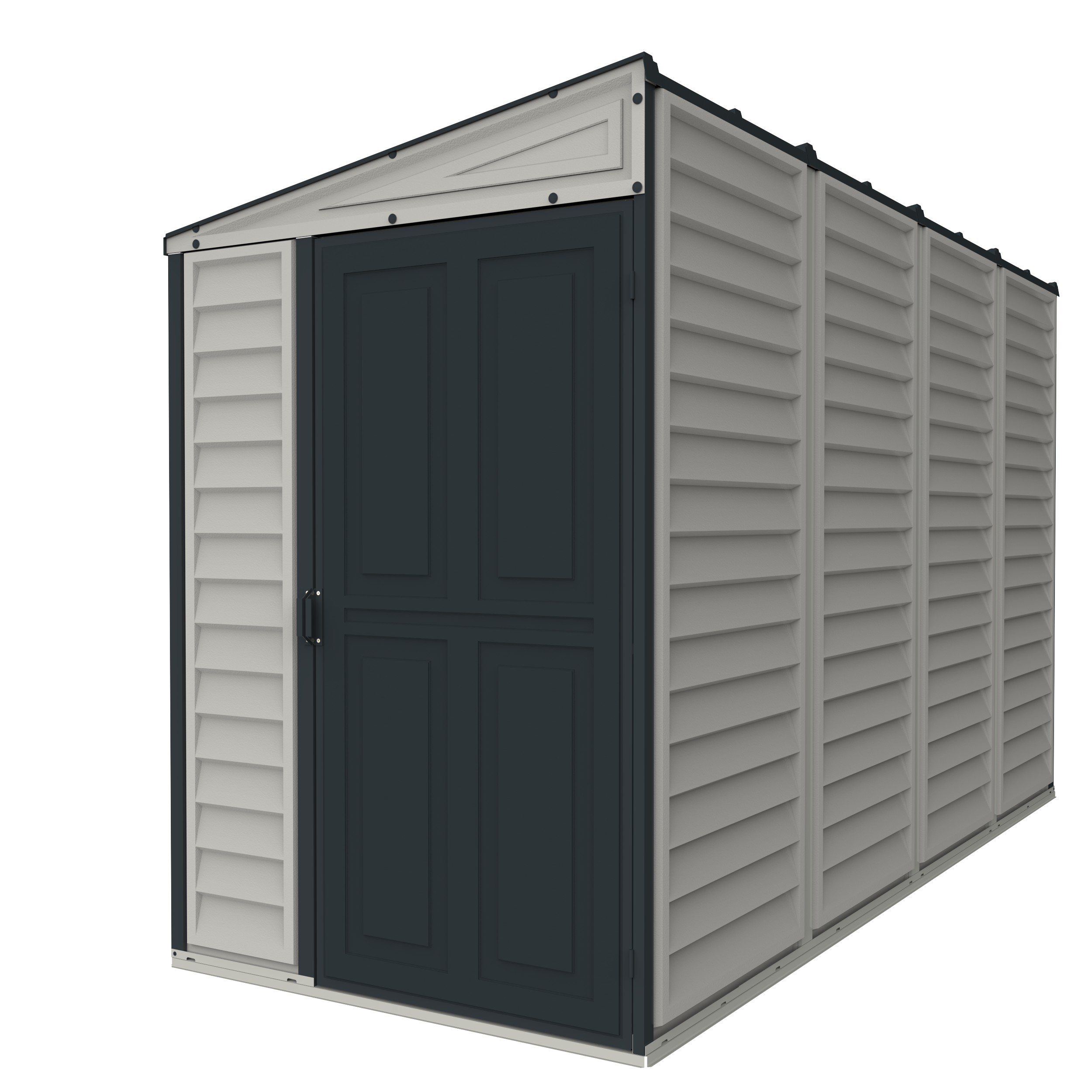 Duramax 4ft x 10ft Sidemate Plus Vinyl Resin Outdoor Storage Shed With Foundation Kit