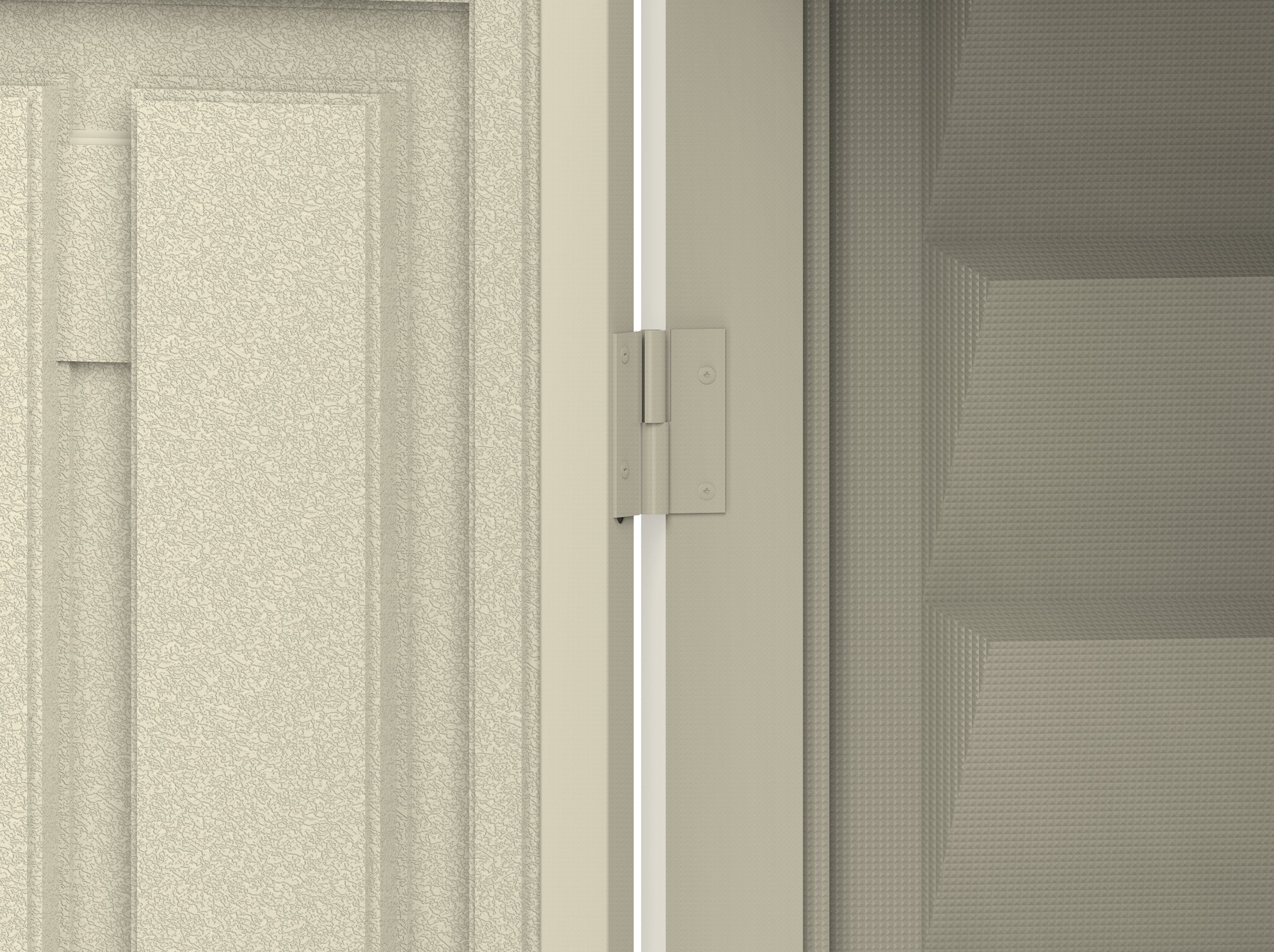 Duramax 4ft x 10ft Sidemate Vinyl Resin Outdoor Storage Shed With Foundation Kit