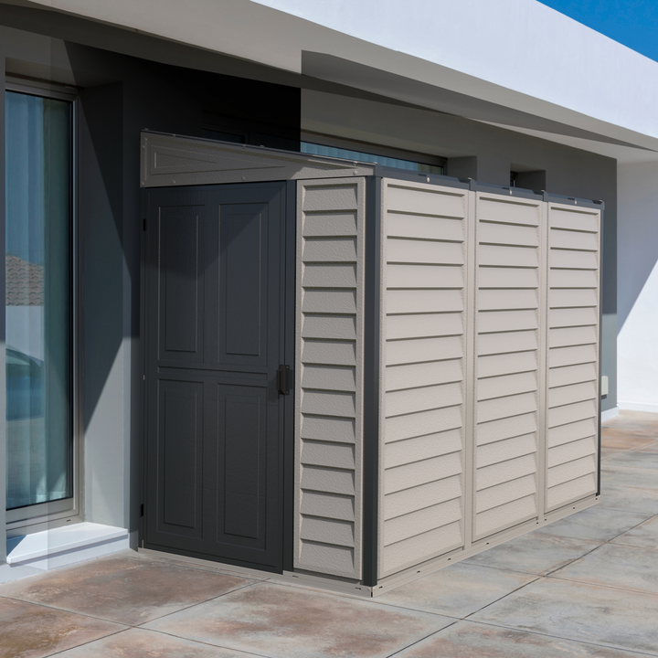 Duramax 4ft x 8ft Sidemate PLUS Vinyl Resin Outdoor Storage Shed  With Foundation Kit
