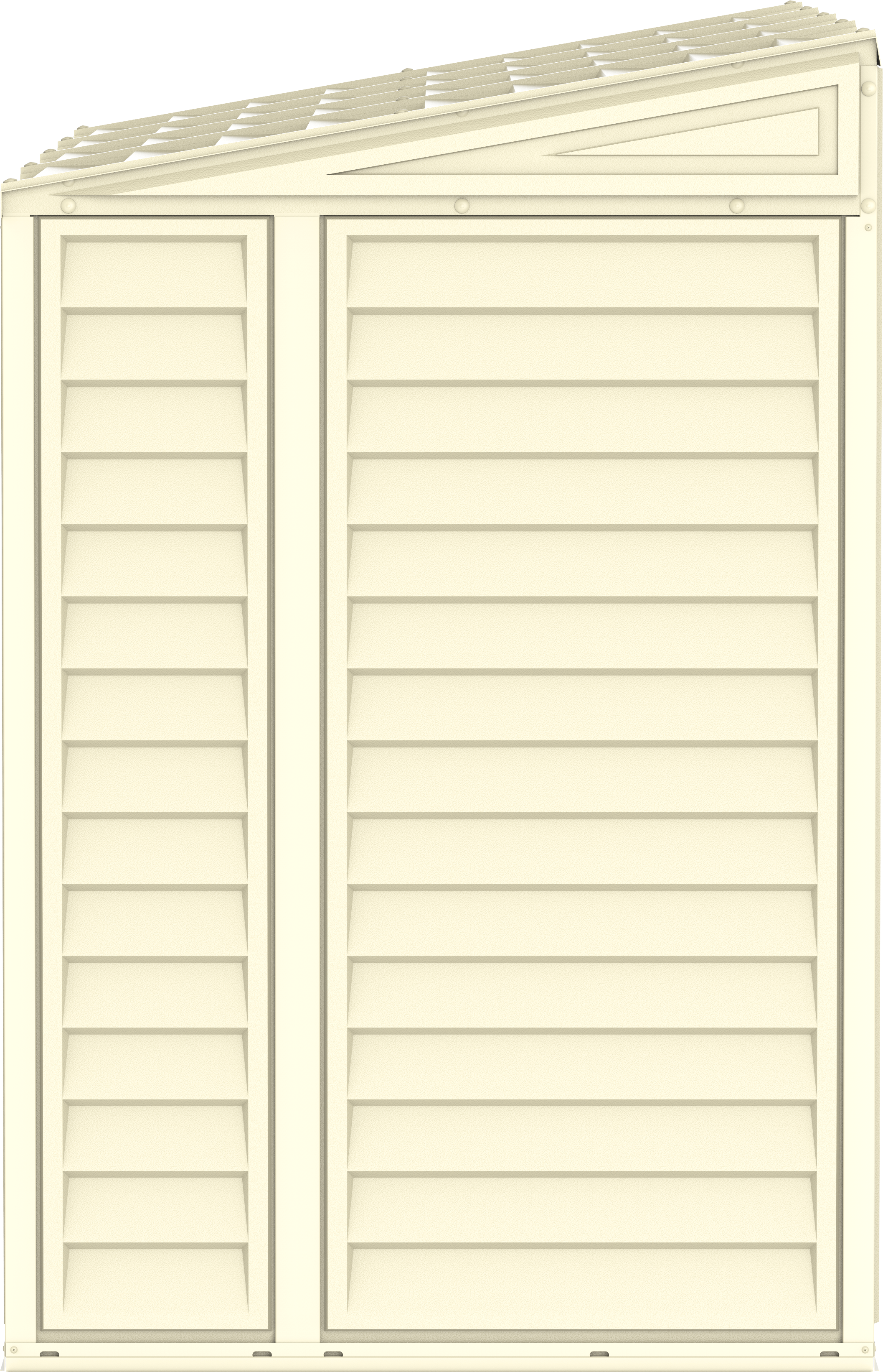 Duramax 4ft x 10ft Sidemate Vinyl Resin Outdoor Storage Shed With Foundation Kit