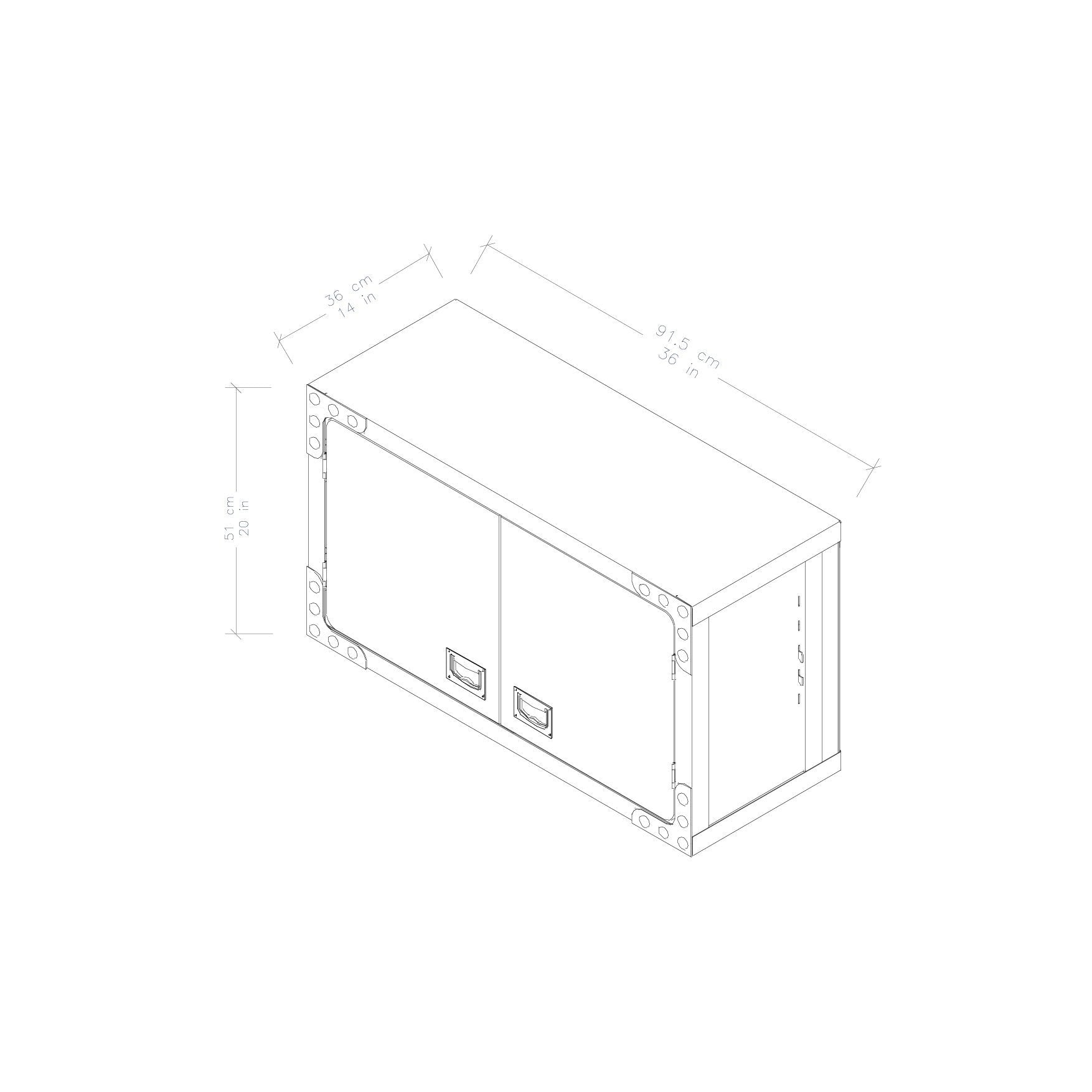 Duramax Cabinet DuraMax Industrial Wall Cabinet 36 In. Wide