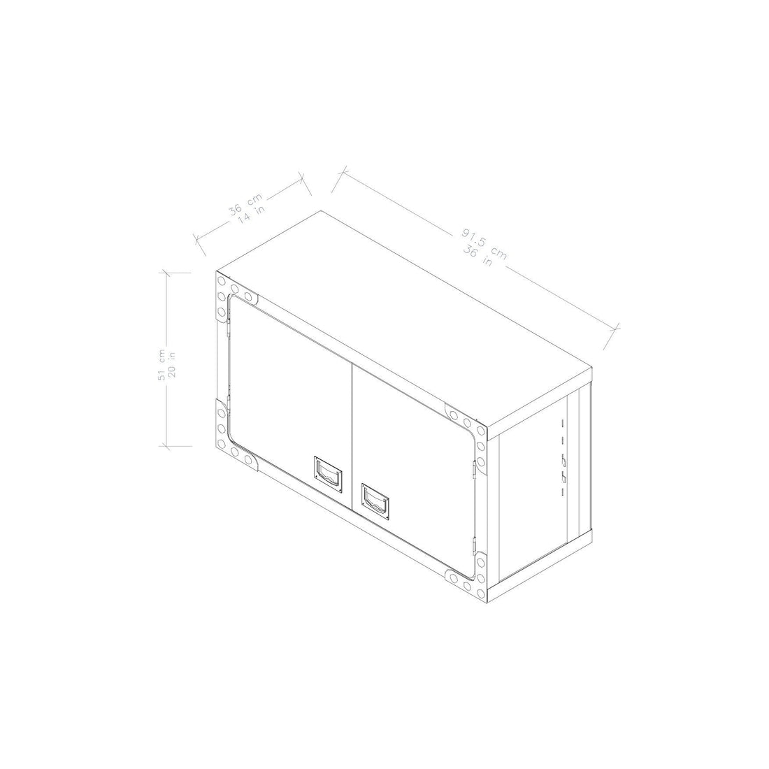 Duramax Cabinet DuraMax Industrial Wall Cabinet 36 In. Wide