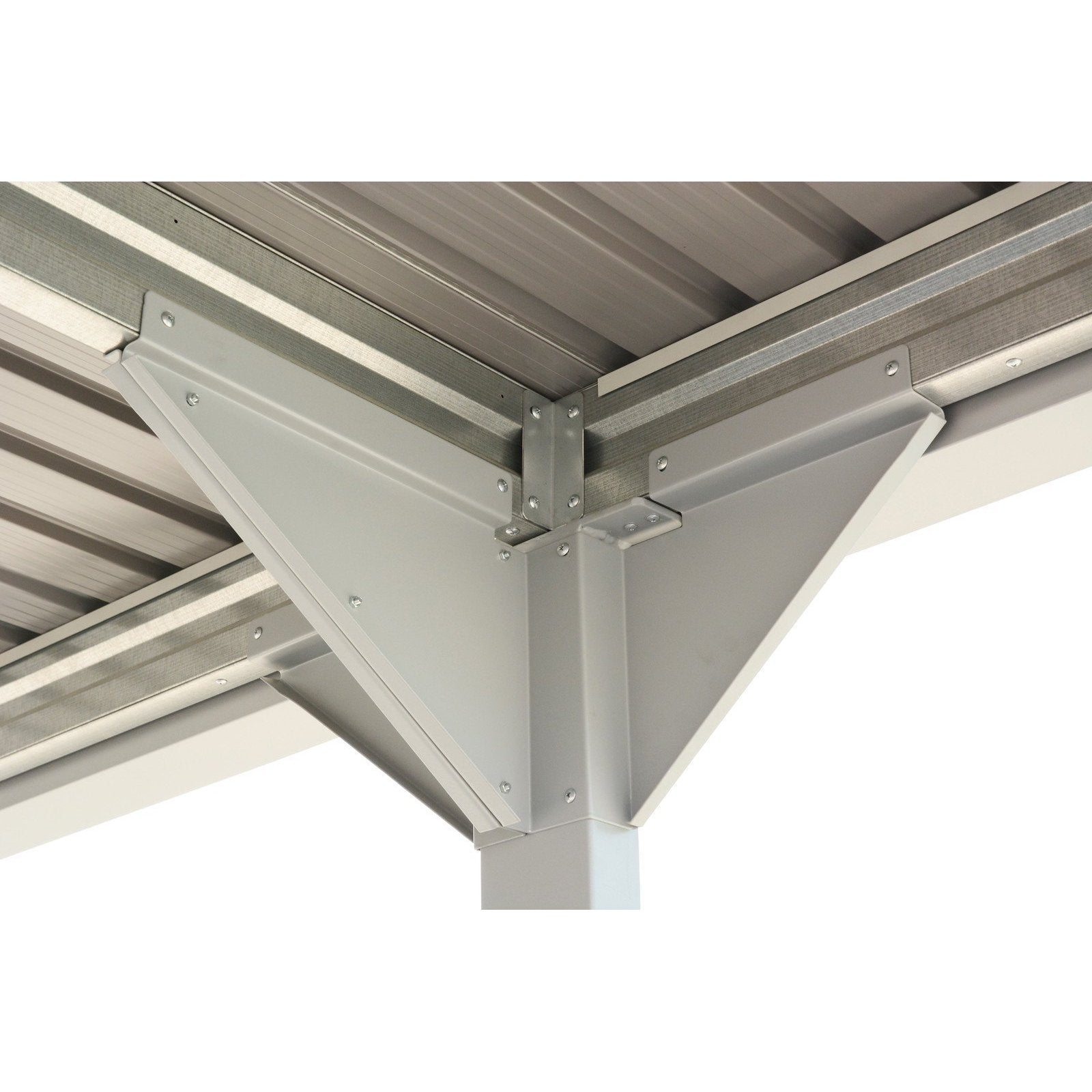 Duramax Carport Duramax 9ft x 17ft Palladium Metal Car Shelter Silver