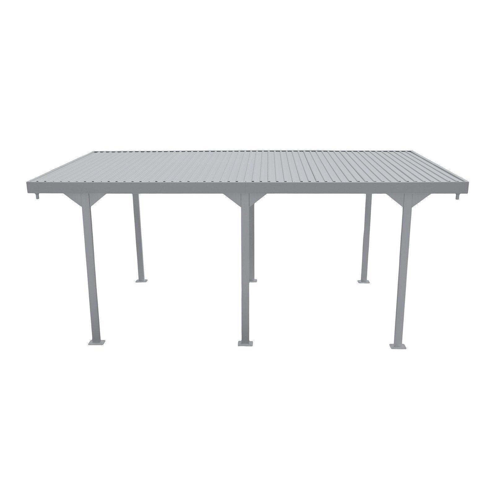 Duramax Carport Duramax 9ft x 17ft Palladium Metal Car Shelter Silver