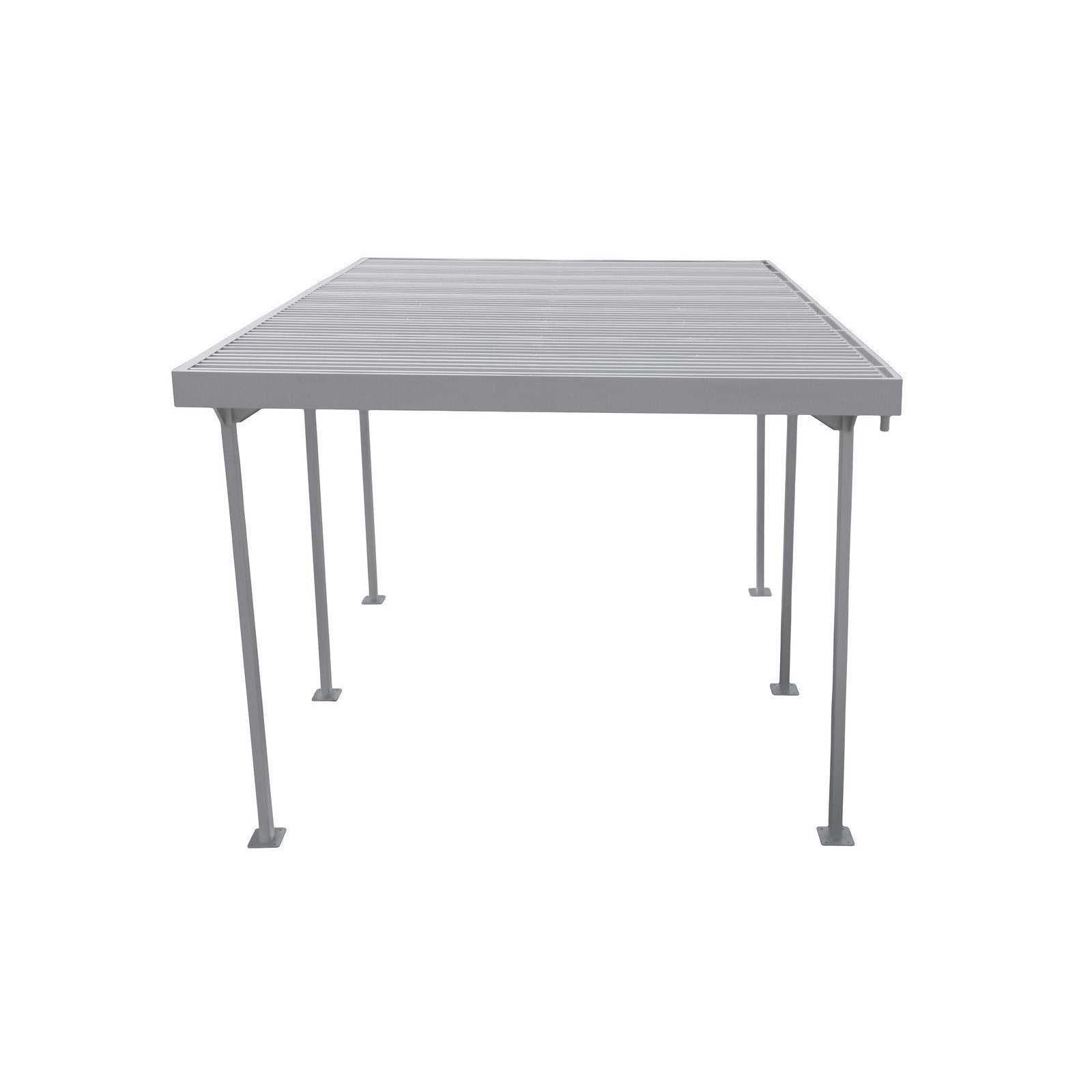 Duramax Carport Duramax 9ft x 17ft Palladium Metal Car Shelter Silver