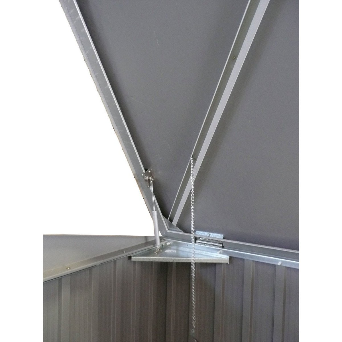 Duramax Enclosures Duramax 5ft x 3ft Metal Garbage Can Storage  Anthracite w/ white trim