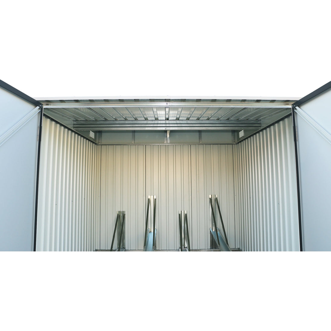Duramax Enclosures Duramax 6ft x 6ft Bicycle Storage Metal Anthracite w/ white trim (East Coast Only)