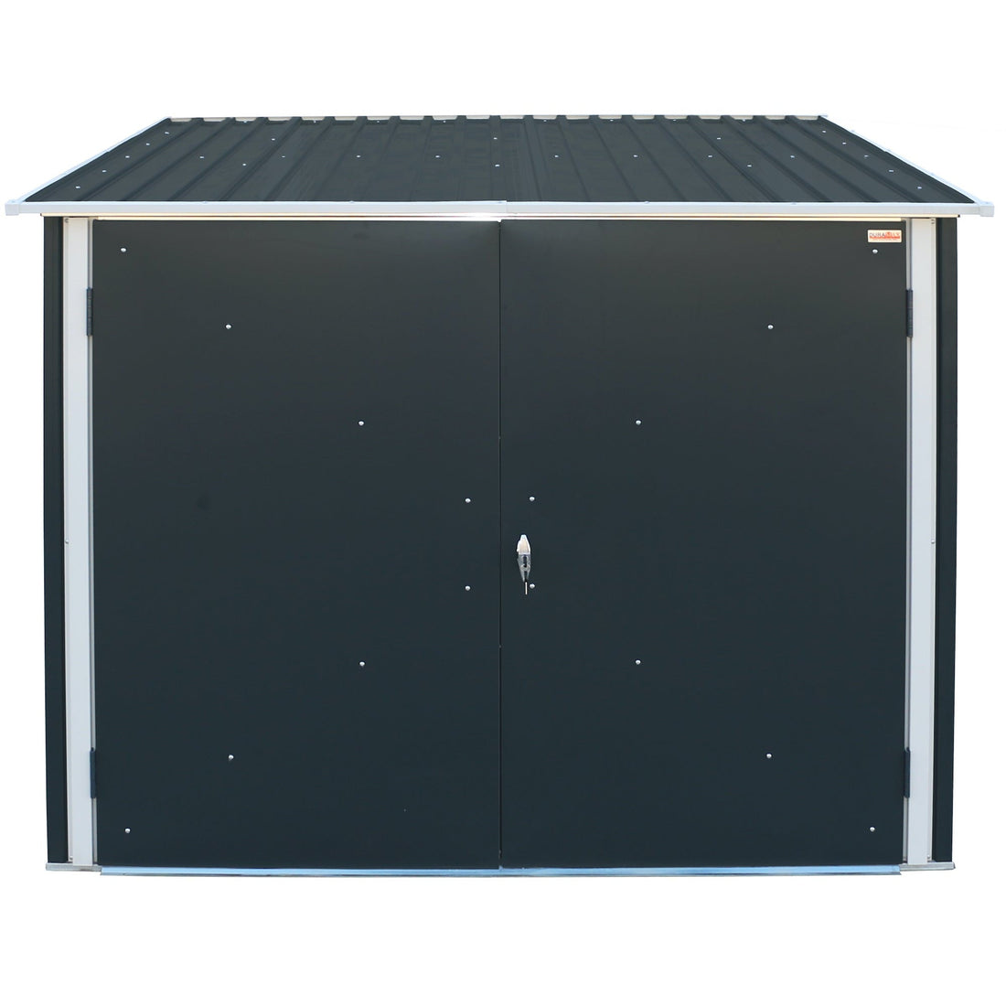 Duramax Enclosures Duramax 6ft x 6ft Bicycle Storage Metal Anthracite w/ white trim (East Coast Only)
