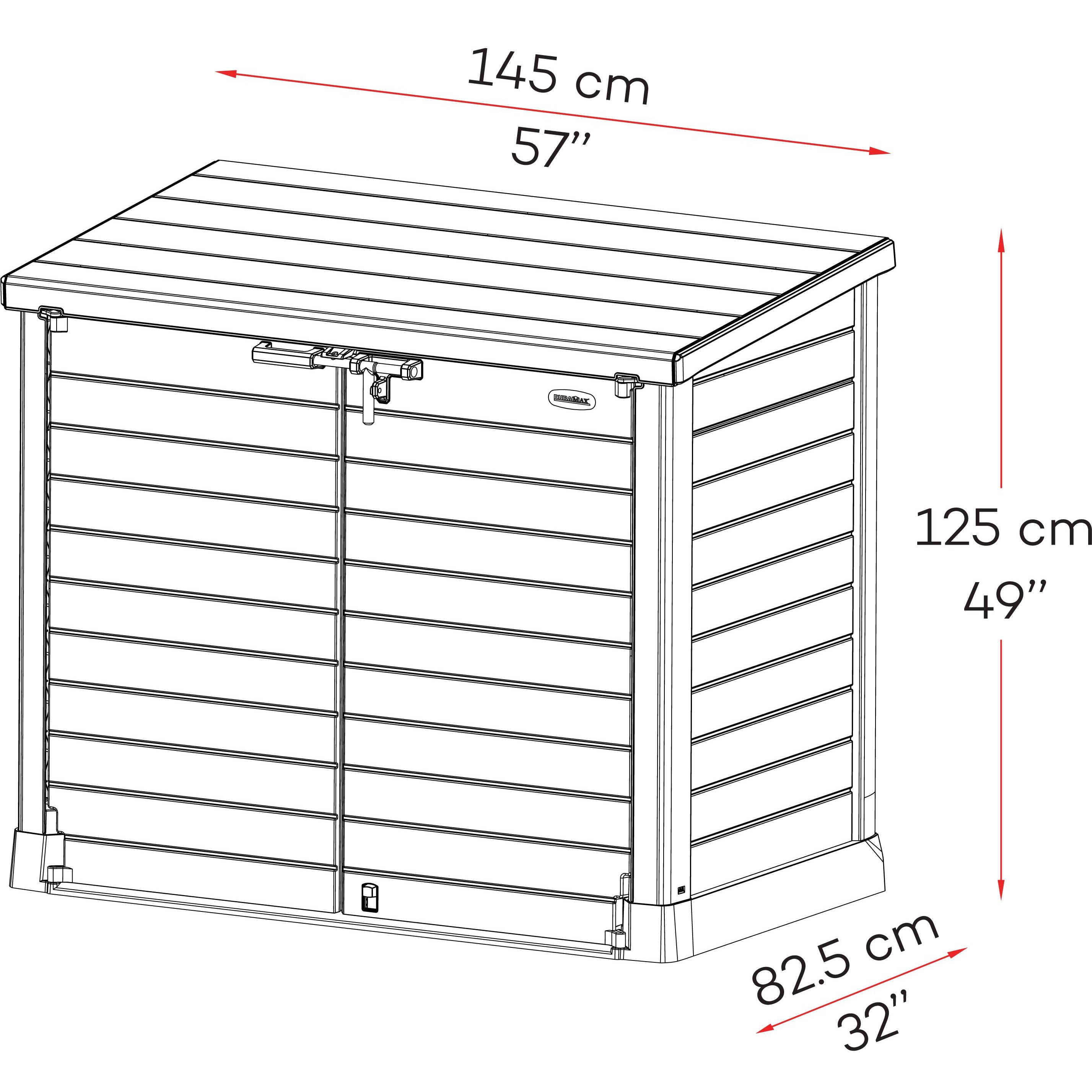 Duramax Enclosures Duramax StoreAway Flat Lid 1200L