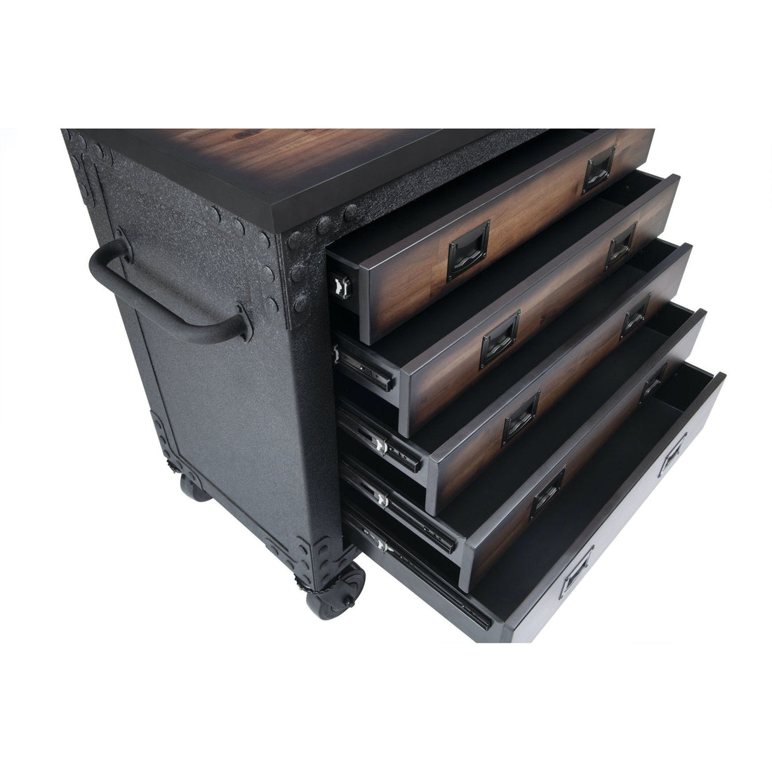 Duramax furniture Duramax 36 In. 5-Drawers Rolling Tool Chest with Wood Top