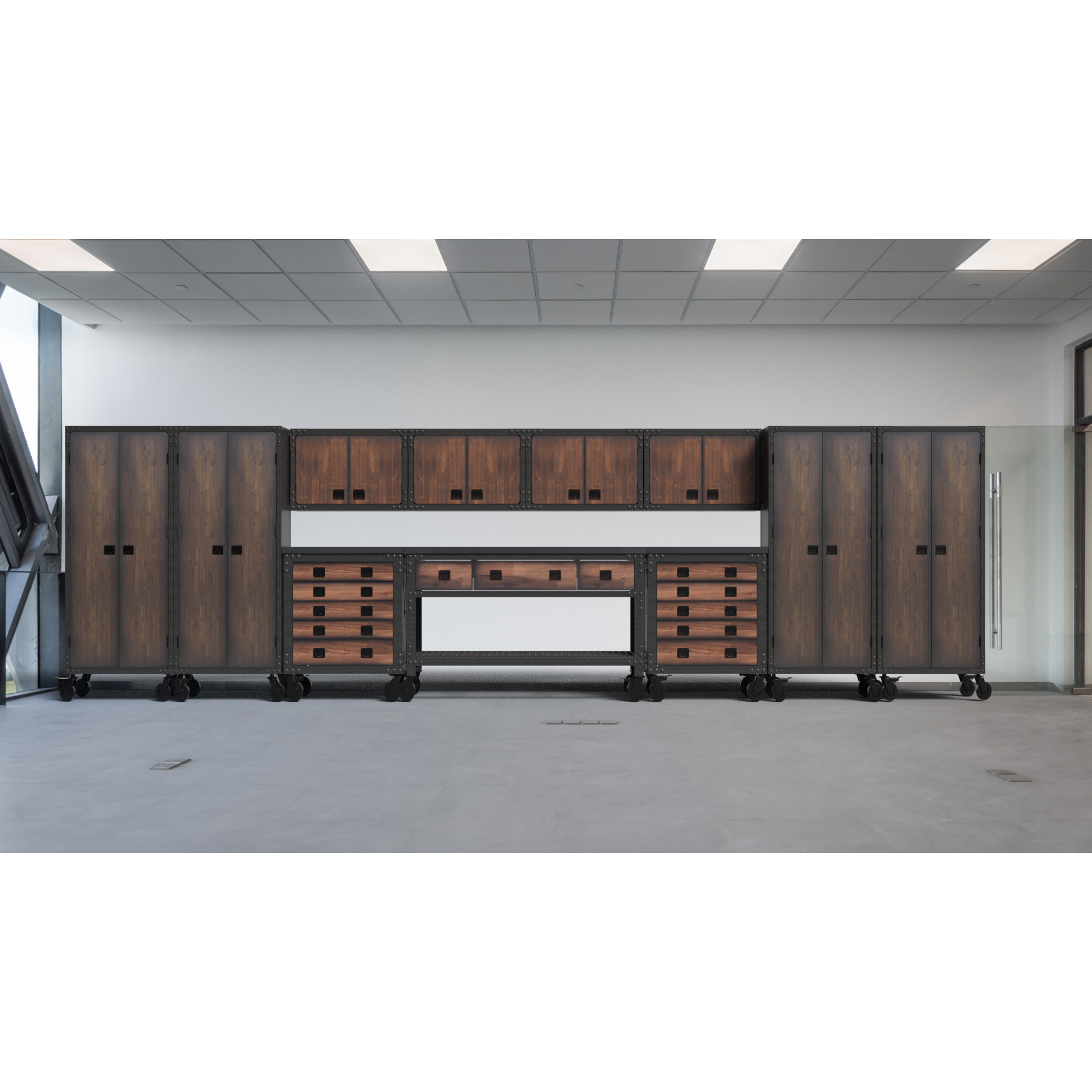 Duramax garage storage Duramax 11-Piece Garage Storage Combo Set with Workbench, Tool Chests, Wall Cabinets and Free Standing Cabinets