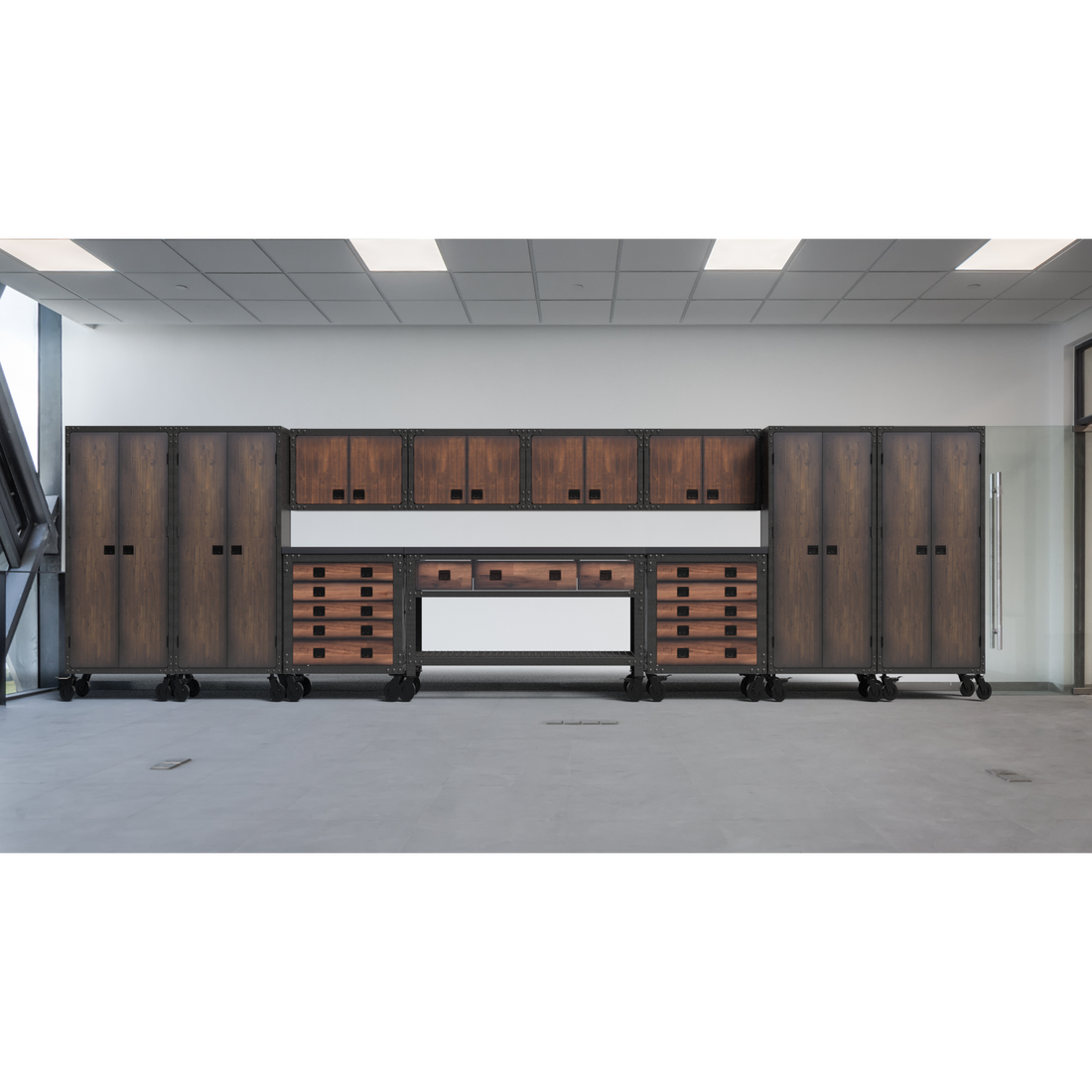 Duramax garage storage Duramax 11-Piece Garage Storage Combo Set with Workbench, Tool Chests, Wall Cabinets and Free Standing Cabinets
