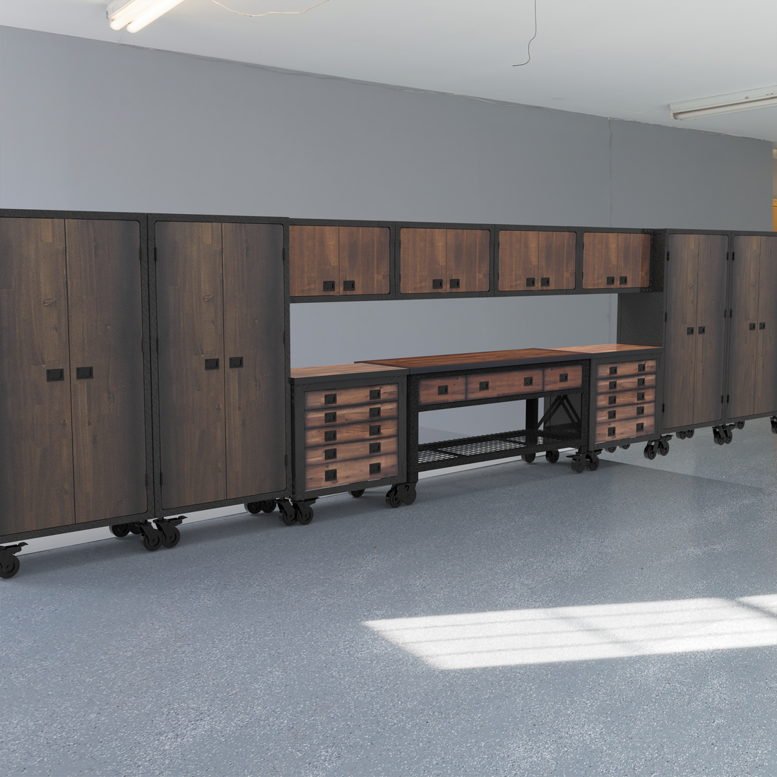 Duramax garage storage Duramax 11-Piece Garage Storage Combo Set with Workbench, Tool Chests, Wall Cabinets and Free Standing Cabinets