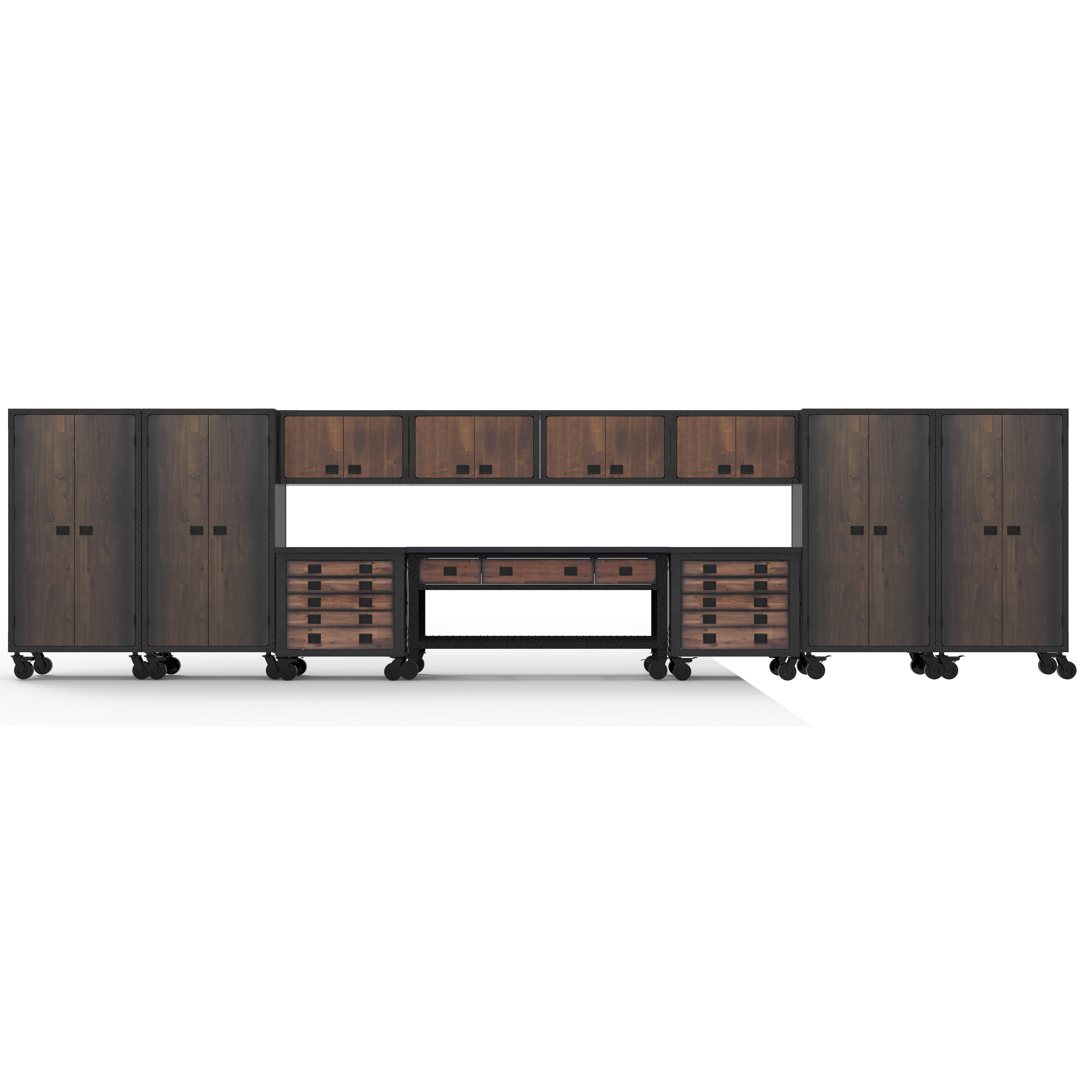 Duramax garage storage Duramax 11-Piece Garage Storage Combo Set with Workbench, Tool Chests, Wall Cabinets and Free Standing Cabinets