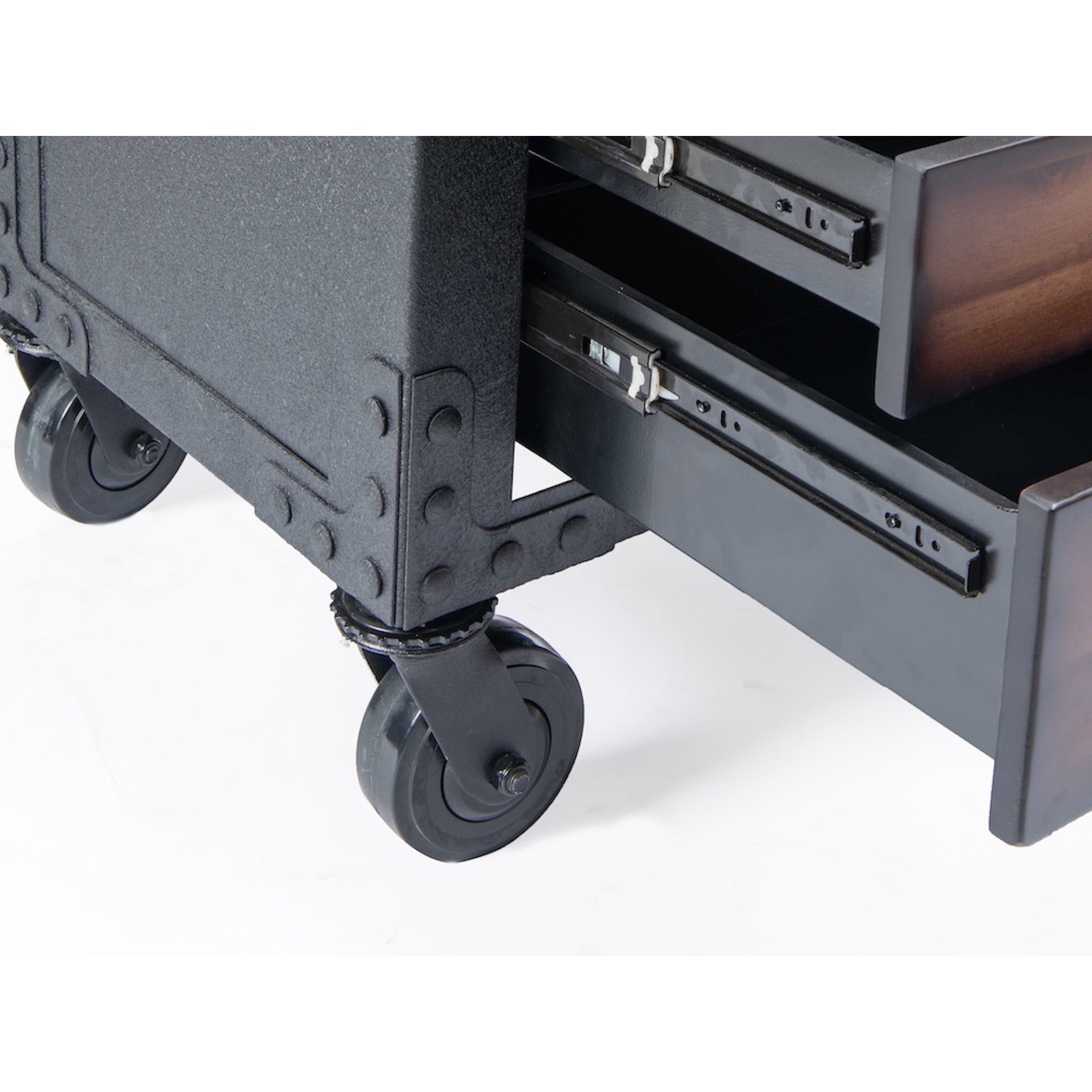 Duramax garage storage Duramax 48 in. 5-Drawers Rolling Tool Chest with Wood Top