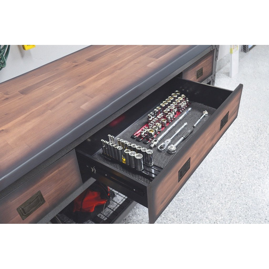Duramax garage storage Duramax Rolling Workbench Furniture 72 in. x 24 in. with 3 Drawers, for Home, Garage, Workshop