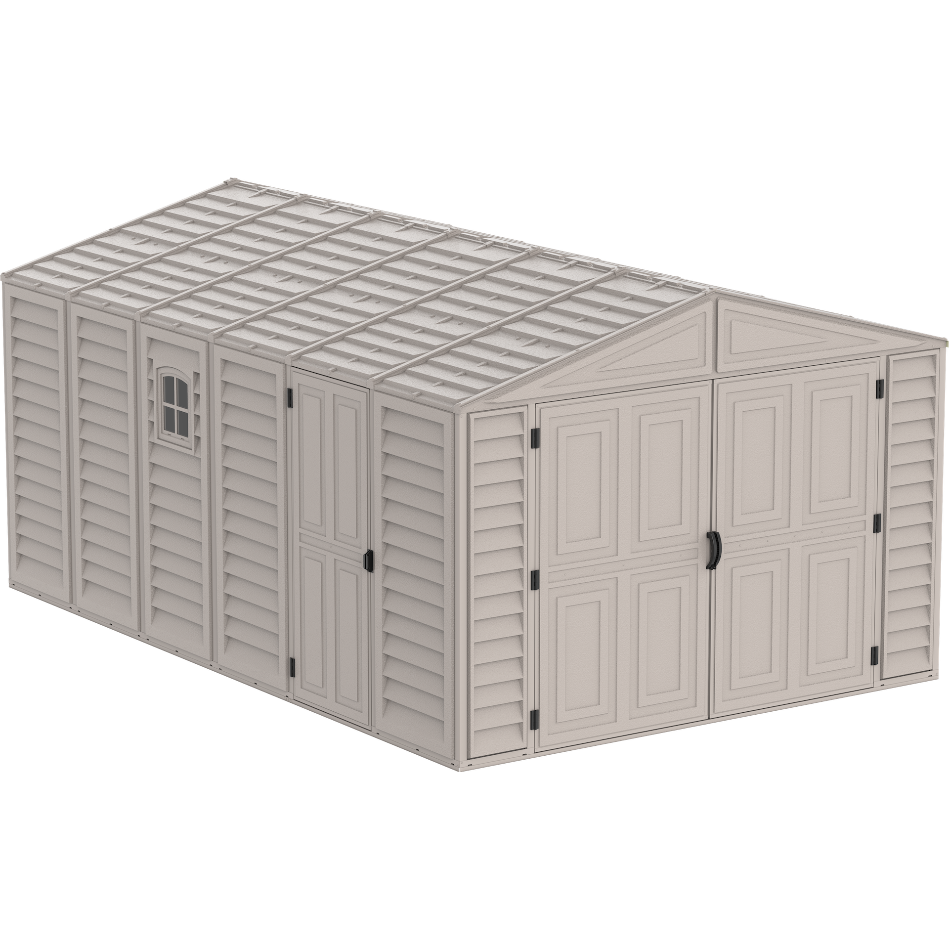 Duramax Garages Duramax 10.5ft x 15ft Vinyl Garage with Foundation Kit and Windows