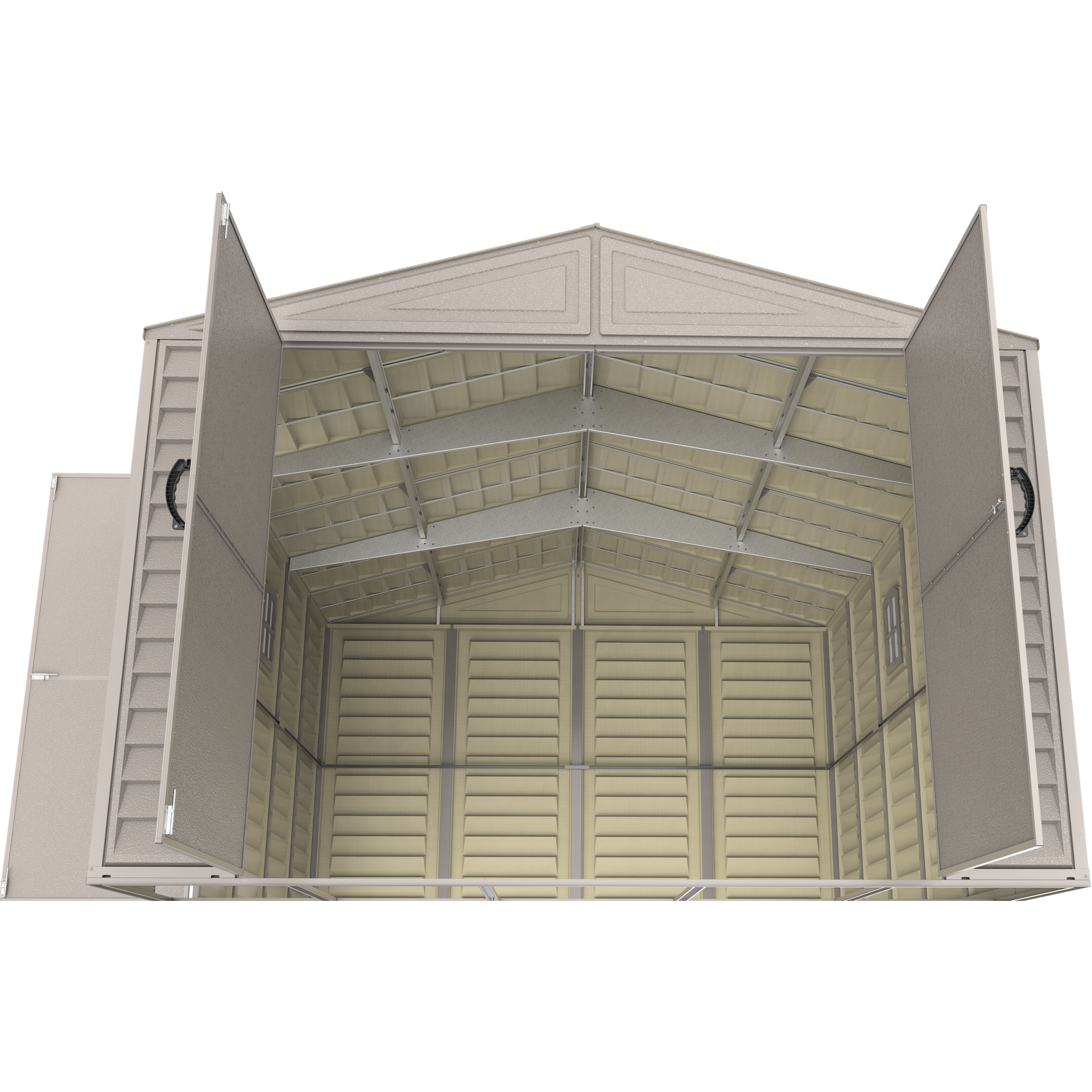 Duramax Garages Duramax 10.5ft x 15ft Vinyl Garage with Foundation Kit and Windows