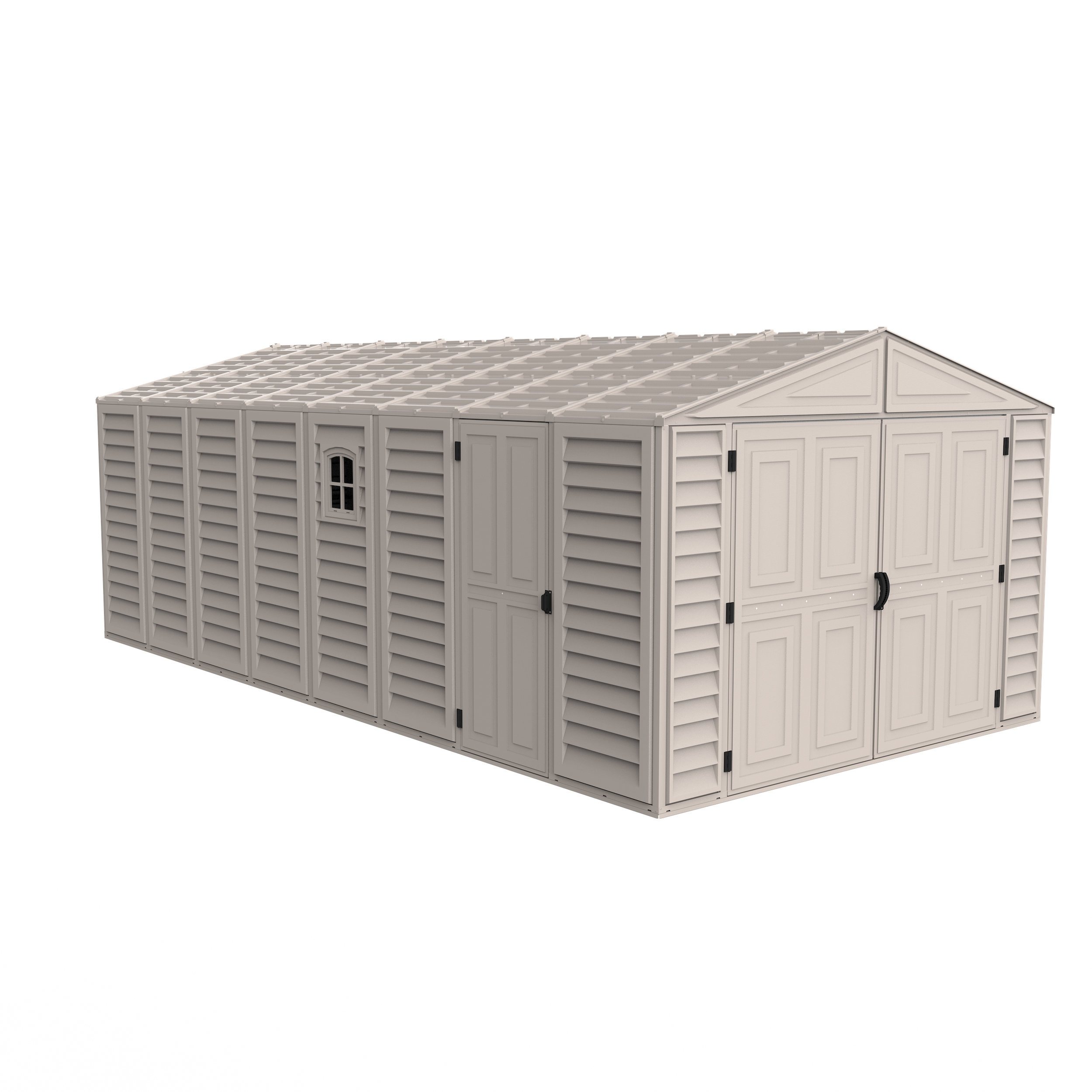 Duramax Garages DuraMax 10.5ft x 20.5ft w/ Vinyl Garage with Foundation Kit and windows