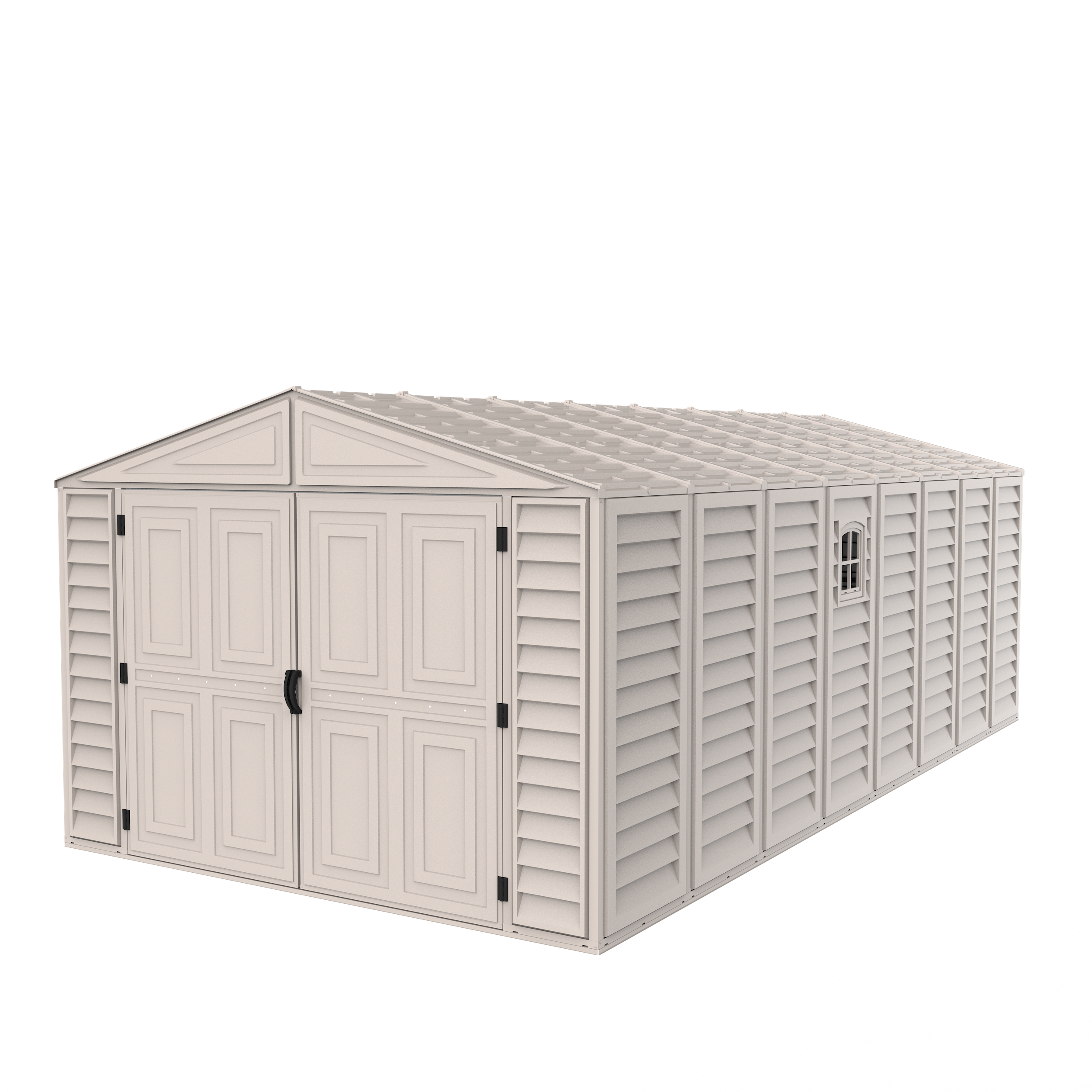 Duramax Garages DuraMax 10.5ft x 20.5ft w/ Vinyl Garage with Foundation Kit and windows