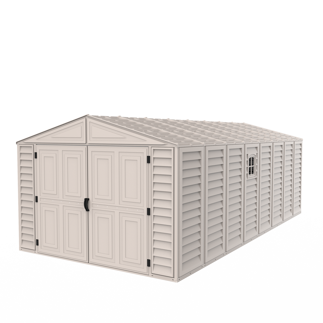Duramax Garages DuraMax 10.5ft x 20.5ft w/ Vinyl Garage with Foundation Kit and windows