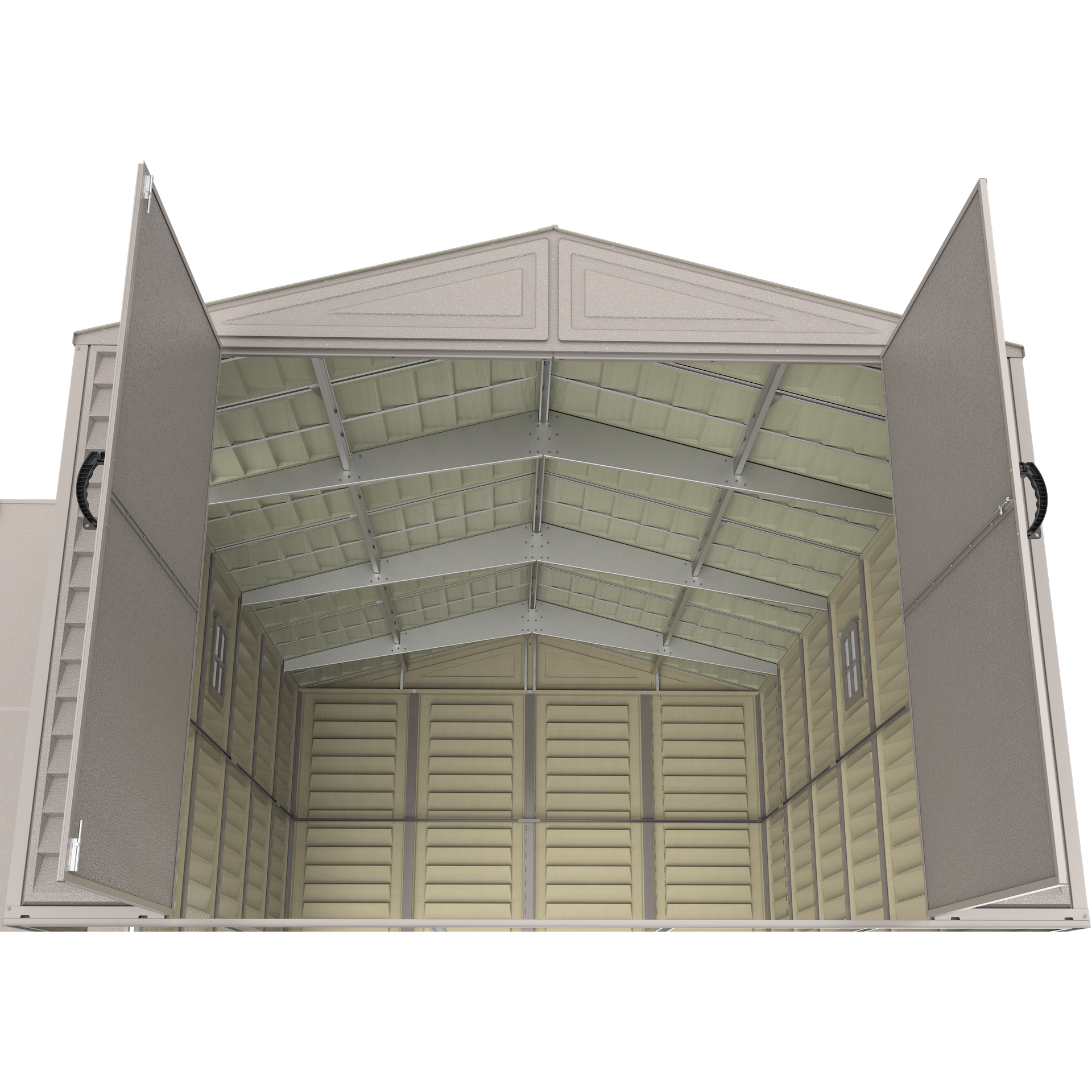 Duramax Garages DuraMax 10.5ft x 20.5ft w/ Vinyl Garage with Foundation Kit and windows