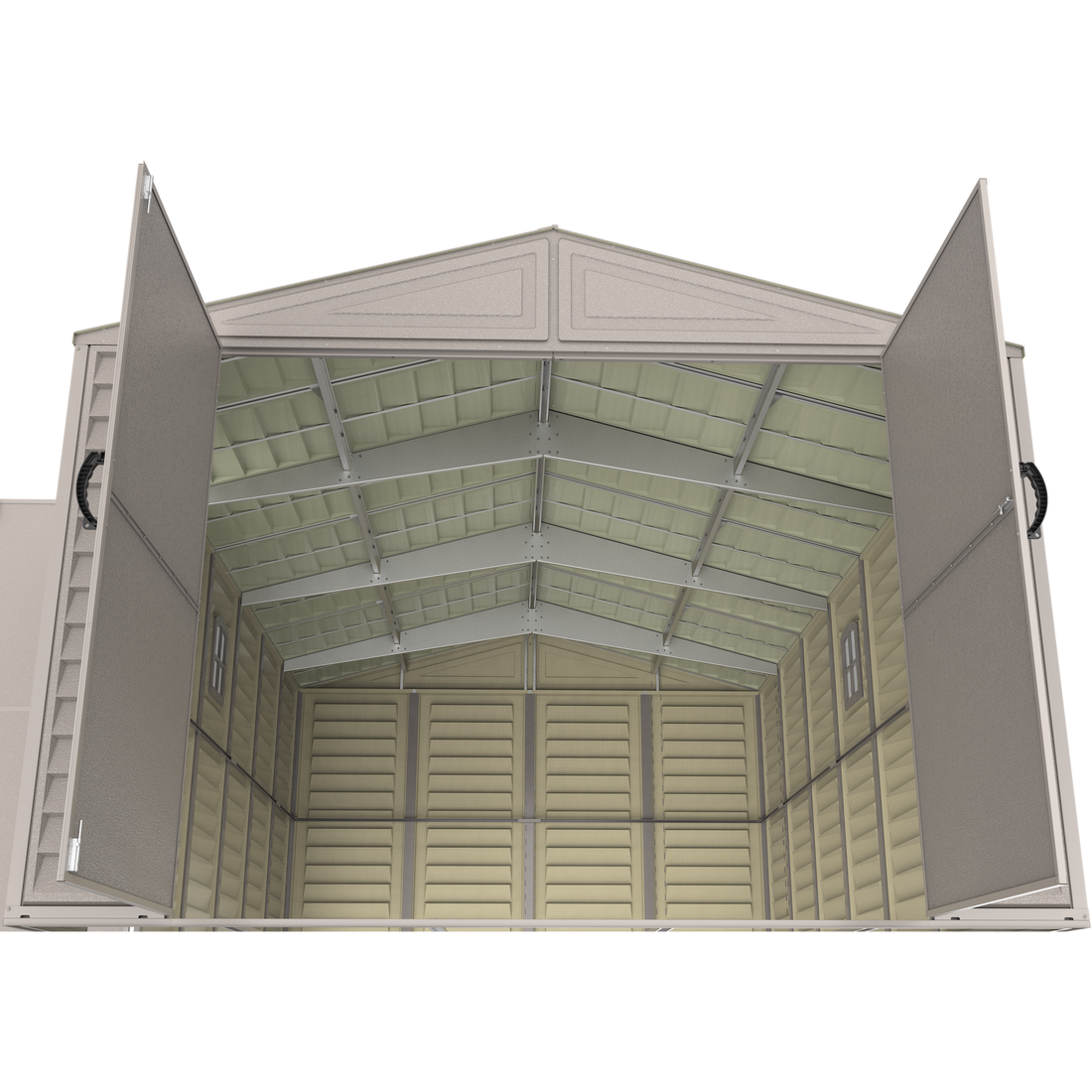 Duramax Garages DuraMax 10.5ft x 20.5ft w/ Vinyl Garage with Foundation Kit and windows