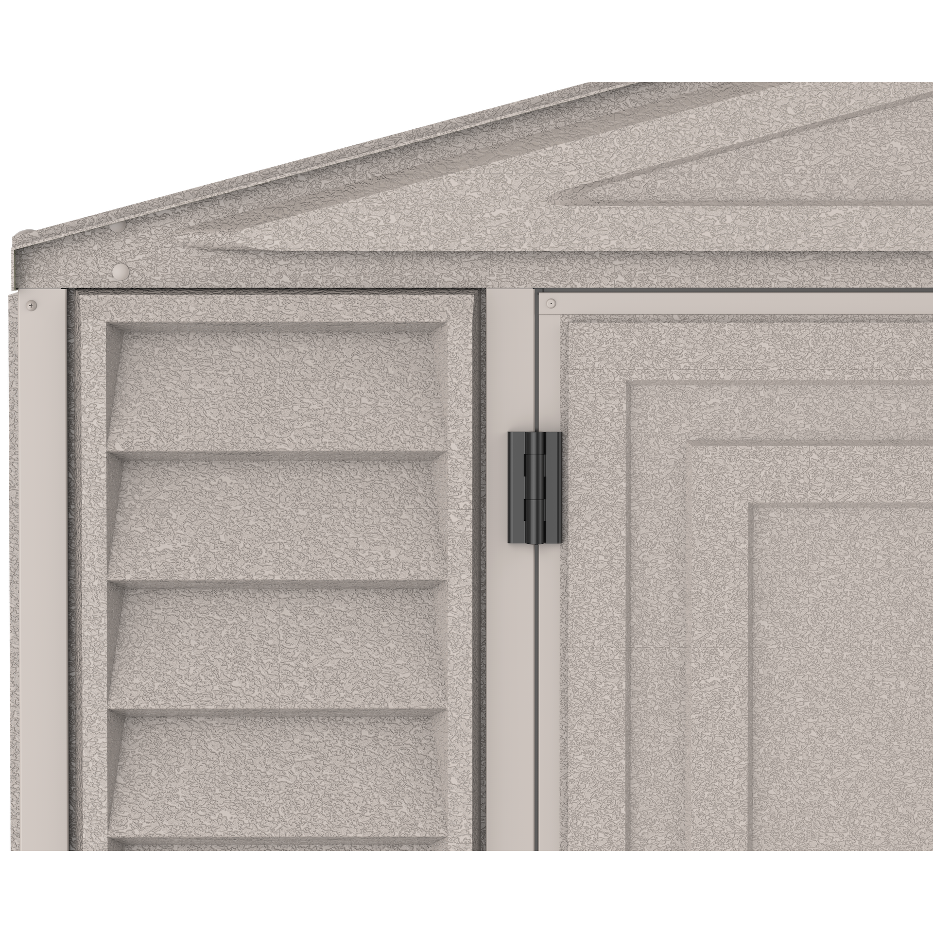 Duramax Garages DuraMax 10.5ft x 23ft Vinyl Garage with Foundation Kit and windows