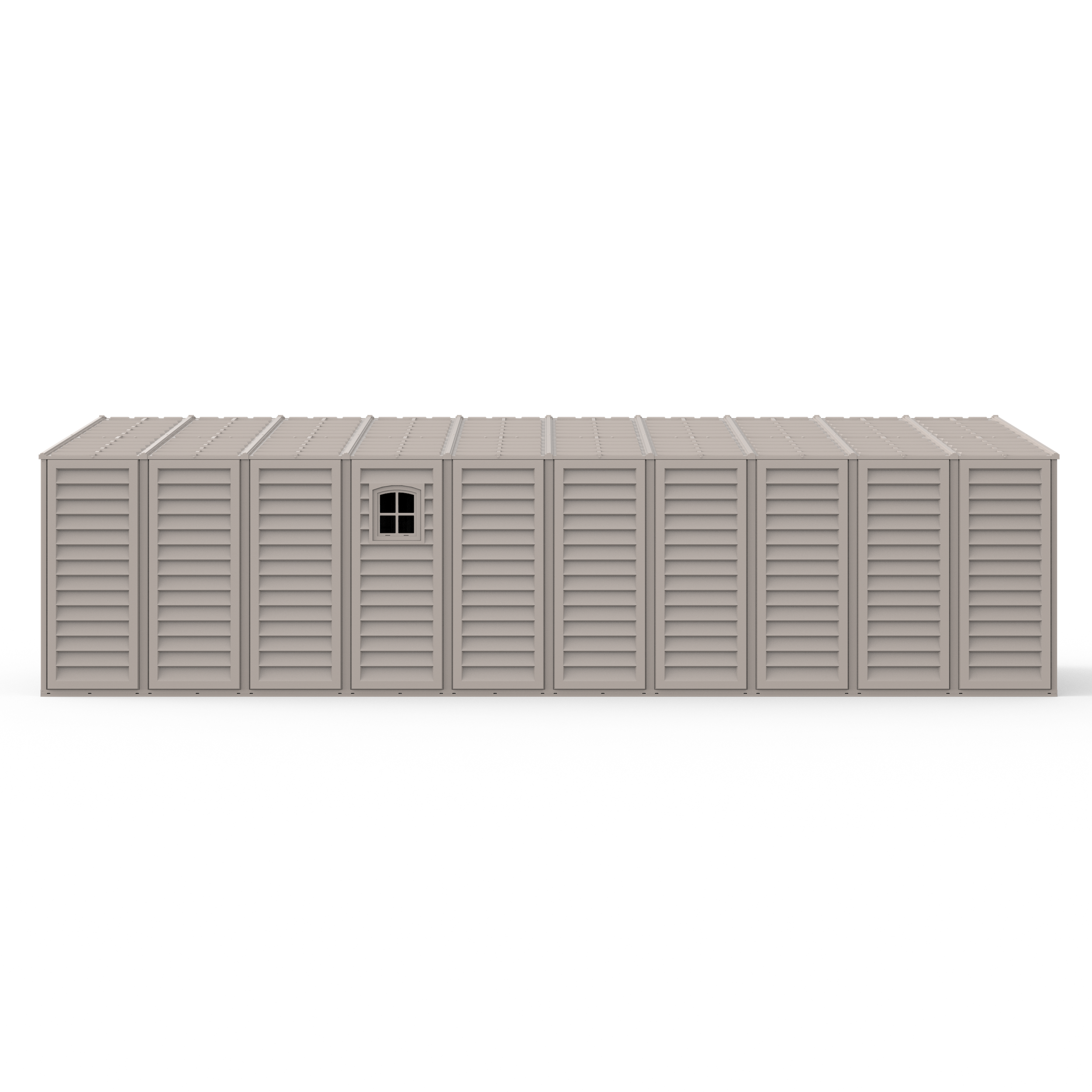 Duramax Garages DuraMax 10.5ft x 26.5ft Vinyl Garage with Foundation Kit and Windows