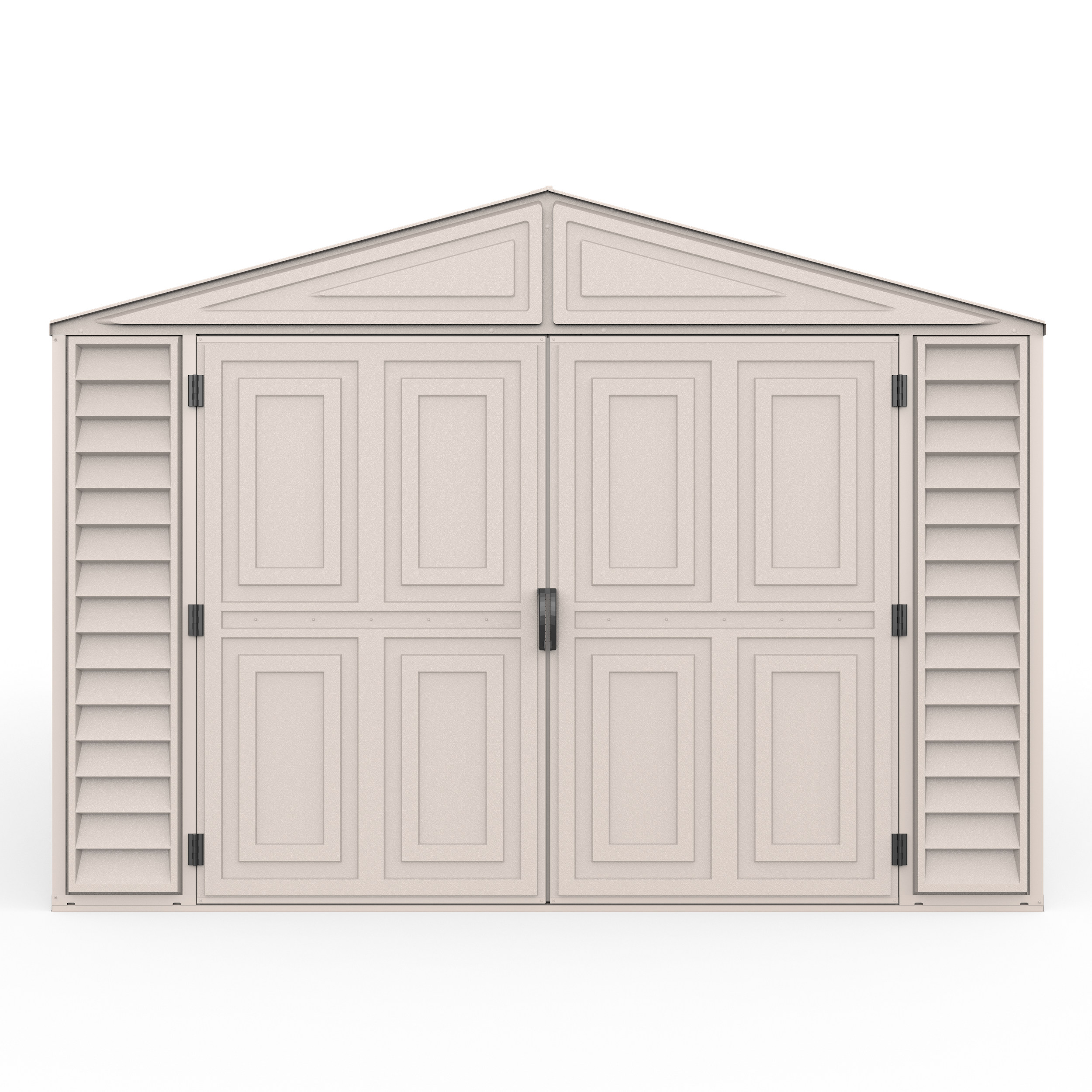 Duramax Garages DuraMax 10.5ft x 26.5ft Vinyl Garage with Foundation Kit and Windows