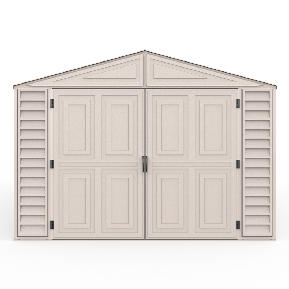 Duramax Garages DuraMax 10.5ft x 26.5ft Vinyl Garage with Foundation Kit and Windows