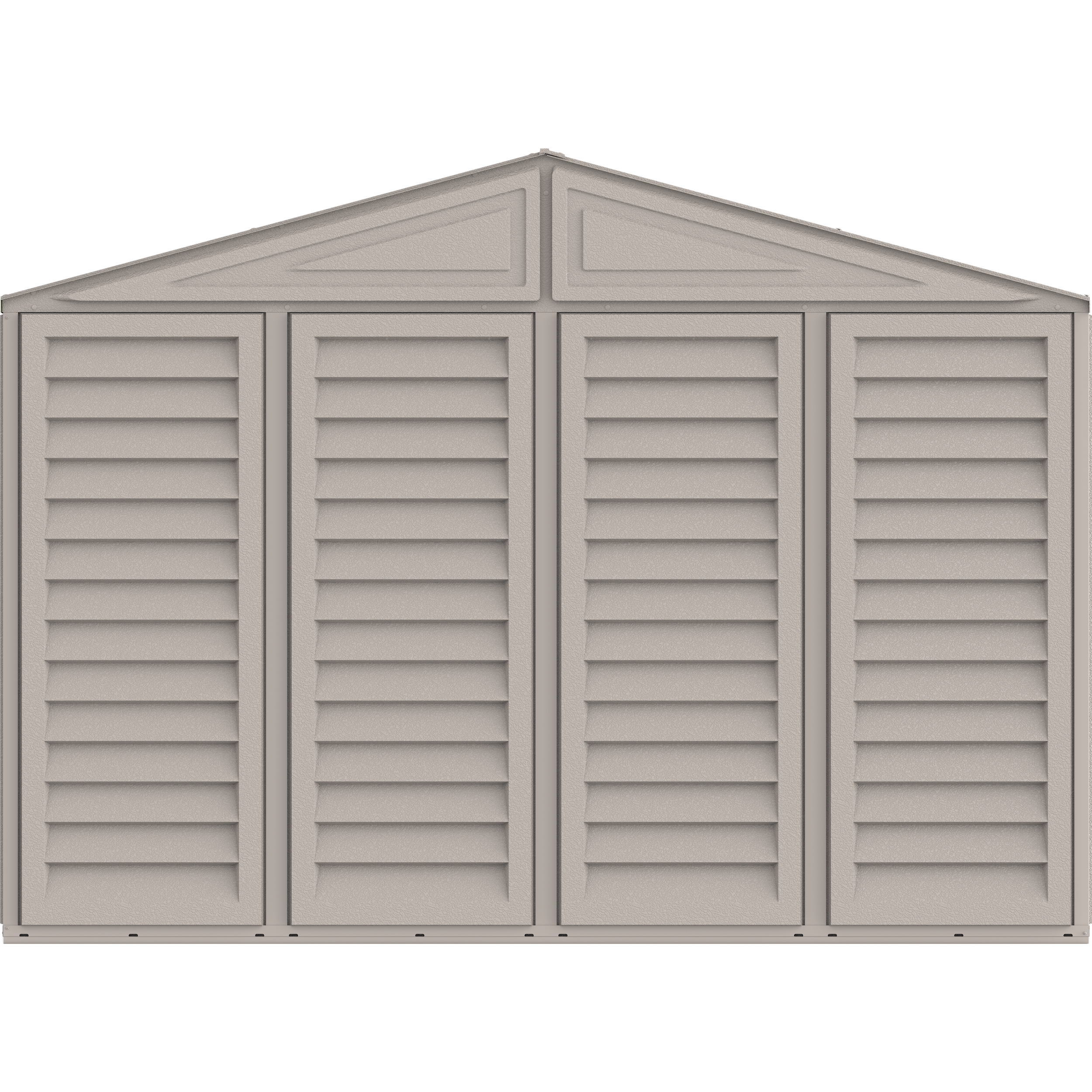 Duramax Garages DuraMax 10.5ft x 26.5ft Vinyl Garage with Foundation Kit and Windows