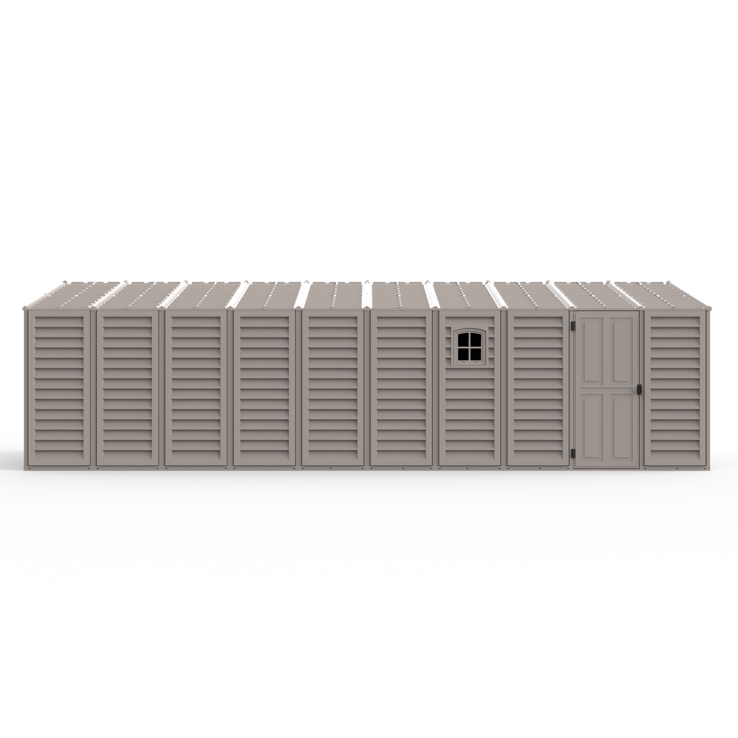 Duramax Garages DuraMax 10.5ft x 26.5ft Vinyl Garage with Foundation Kit and Windows