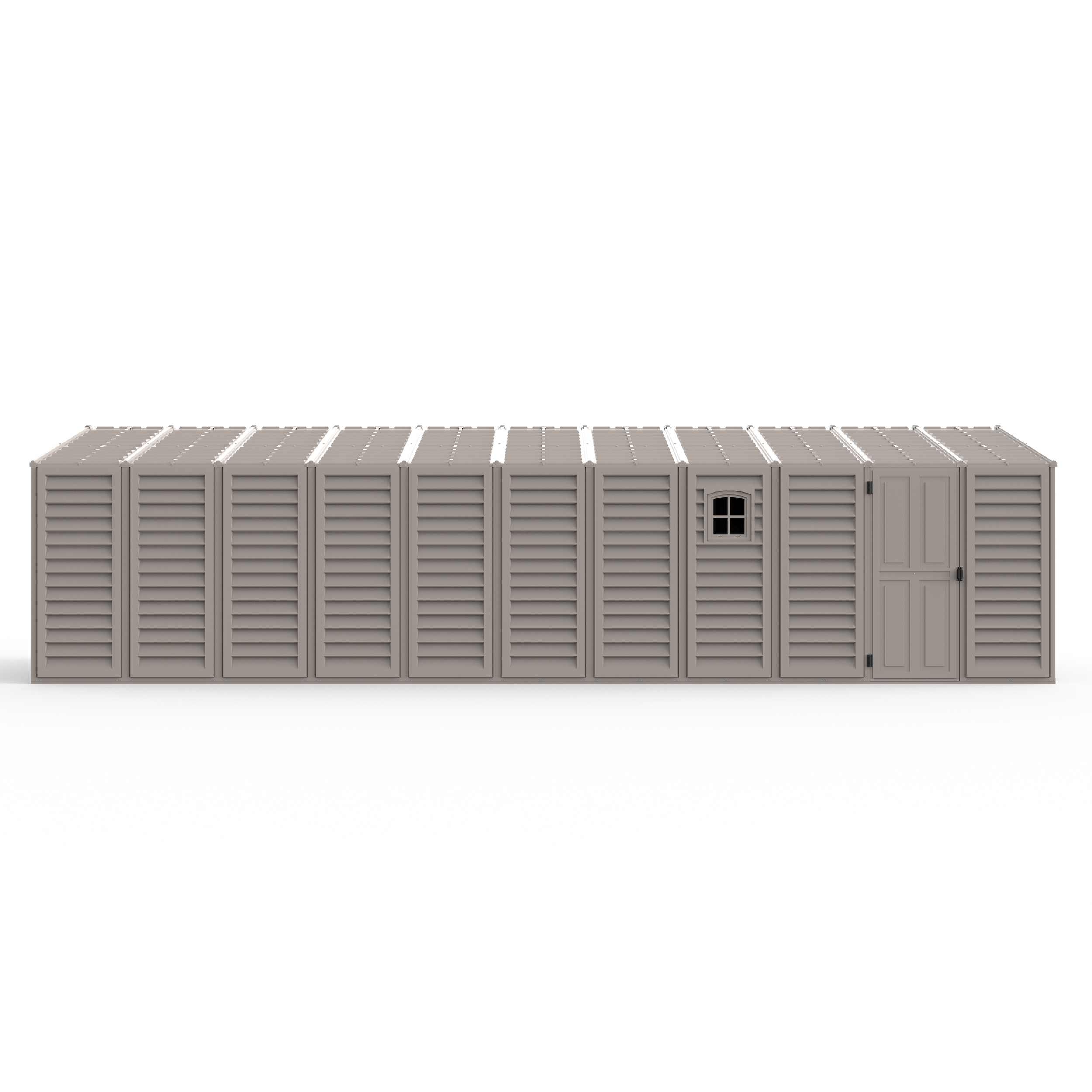 Duramax Garages DuraMax 10.5ft x 28.5ft Vinyl Garage with Foundation Kit and window