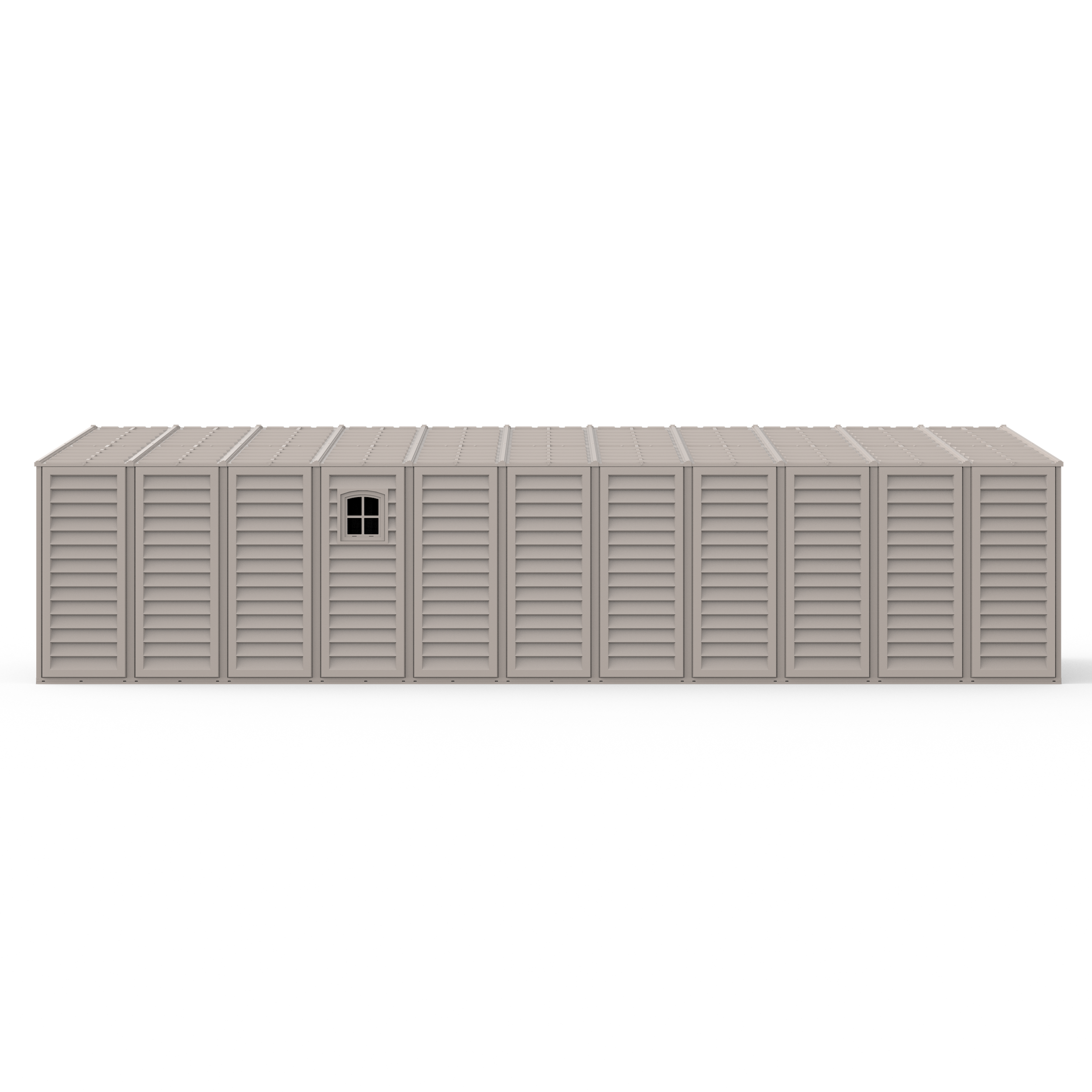 Duramax Garages DuraMax 10.5ft x 28.5ft Vinyl Garage with Foundation Kit and window