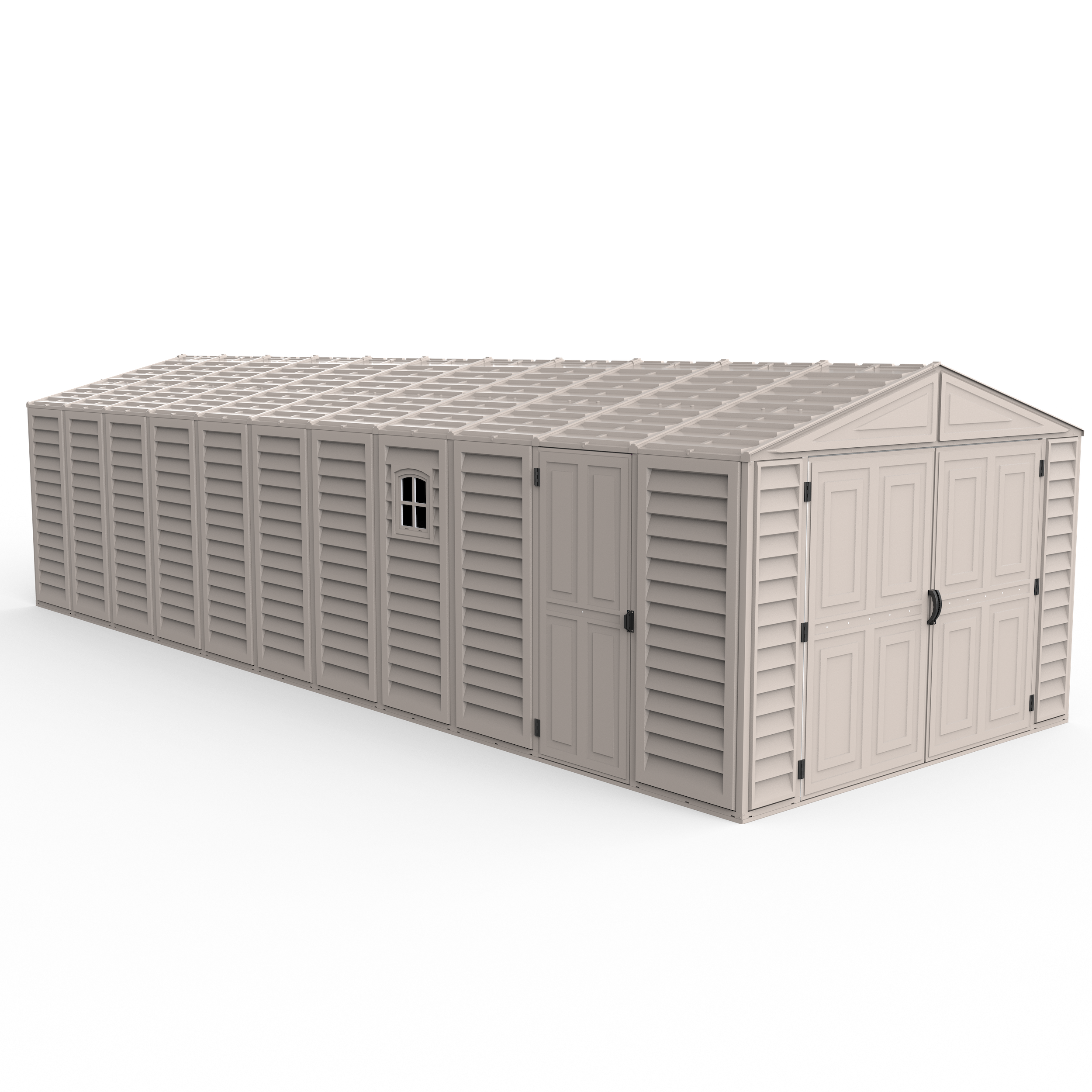 Duramax Garages DuraMax 10.5ft x 28.5ft Vinyl Garage with Foundation Kit and window