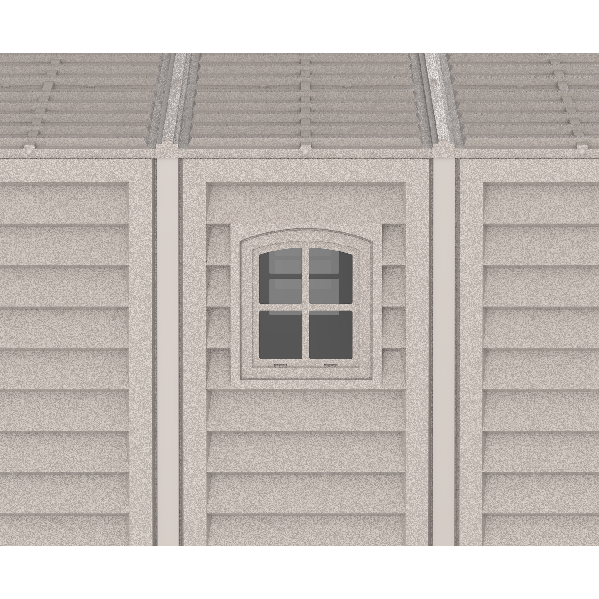 Duramax Garages DuraMax 10.5ft x 31ft Vinyl Garage with Foundation Kit and Windows