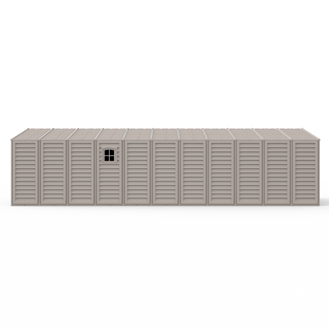 Duramax Garages DuraMax 10.5ft x 31ft Vinyl Garage with Foundation Kit and Windows