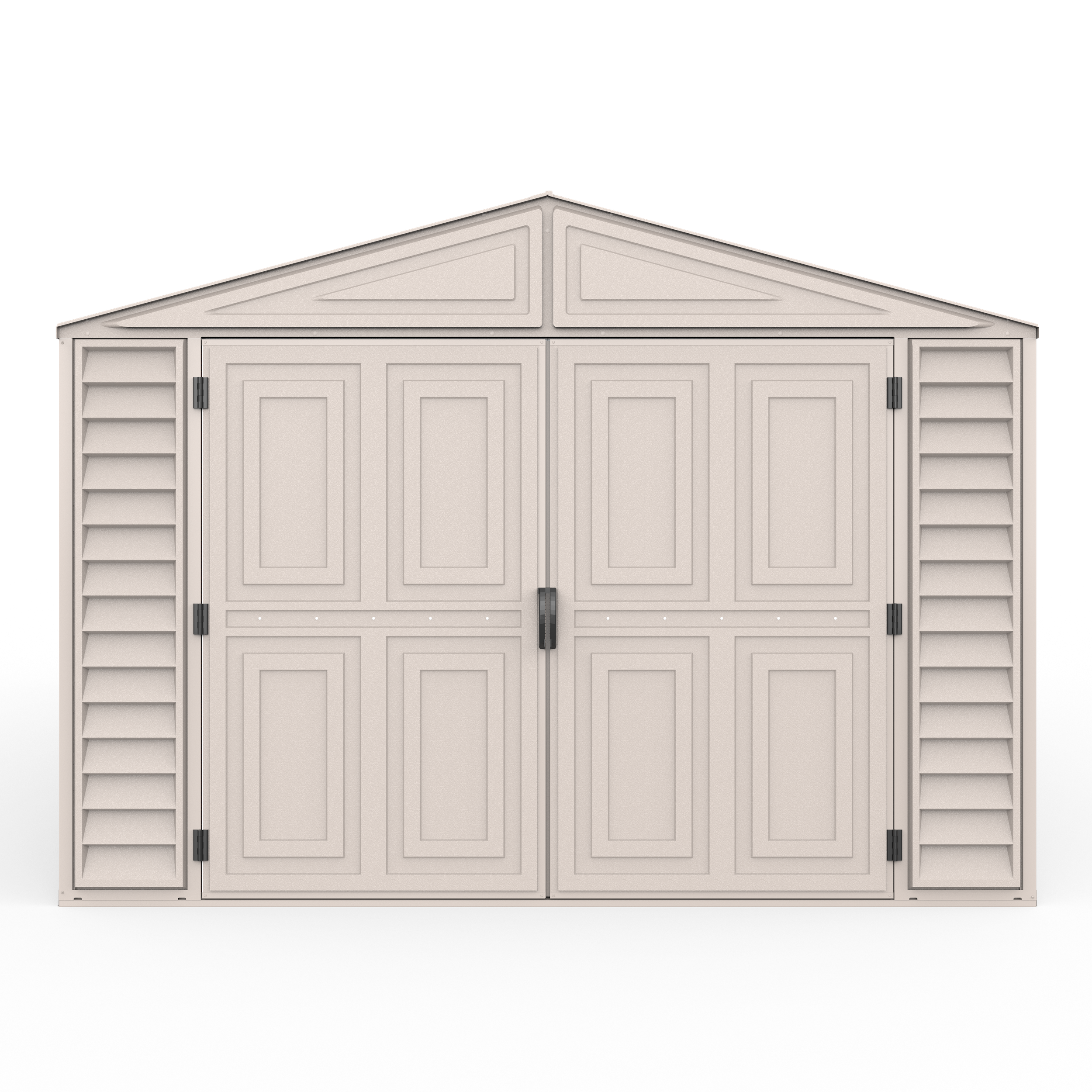 Duramax Garages DuraMax 10.5ft x 31ft Vinyl Garage with Foundation Kit and Windows