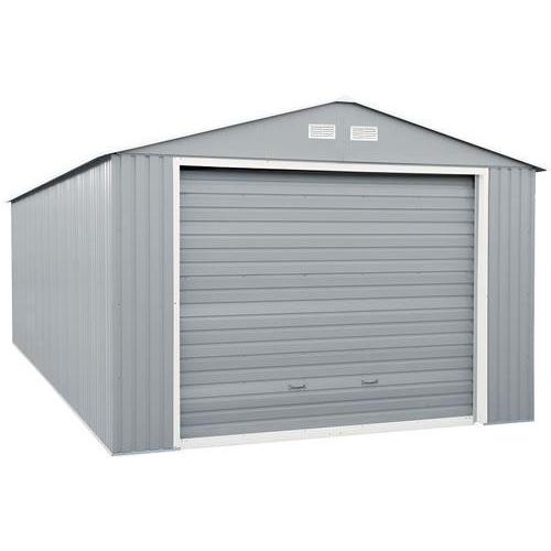 Duramax Garages Duramax 12ft x 20ft Imperial Metal Garage Light Gray / Off White Trim
