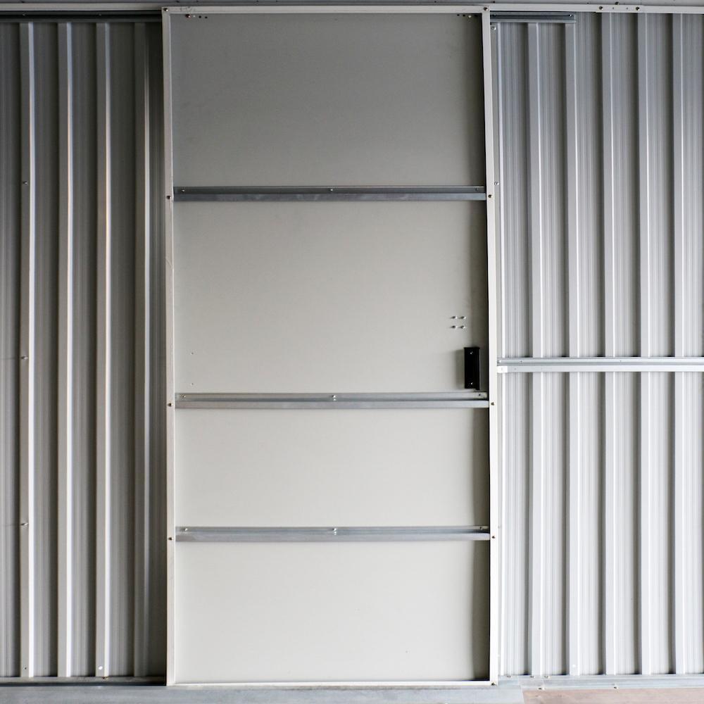 Duramax Garages Duramax 12ft x 26ft Imperial Metal Garage Dark Gray / White Trim