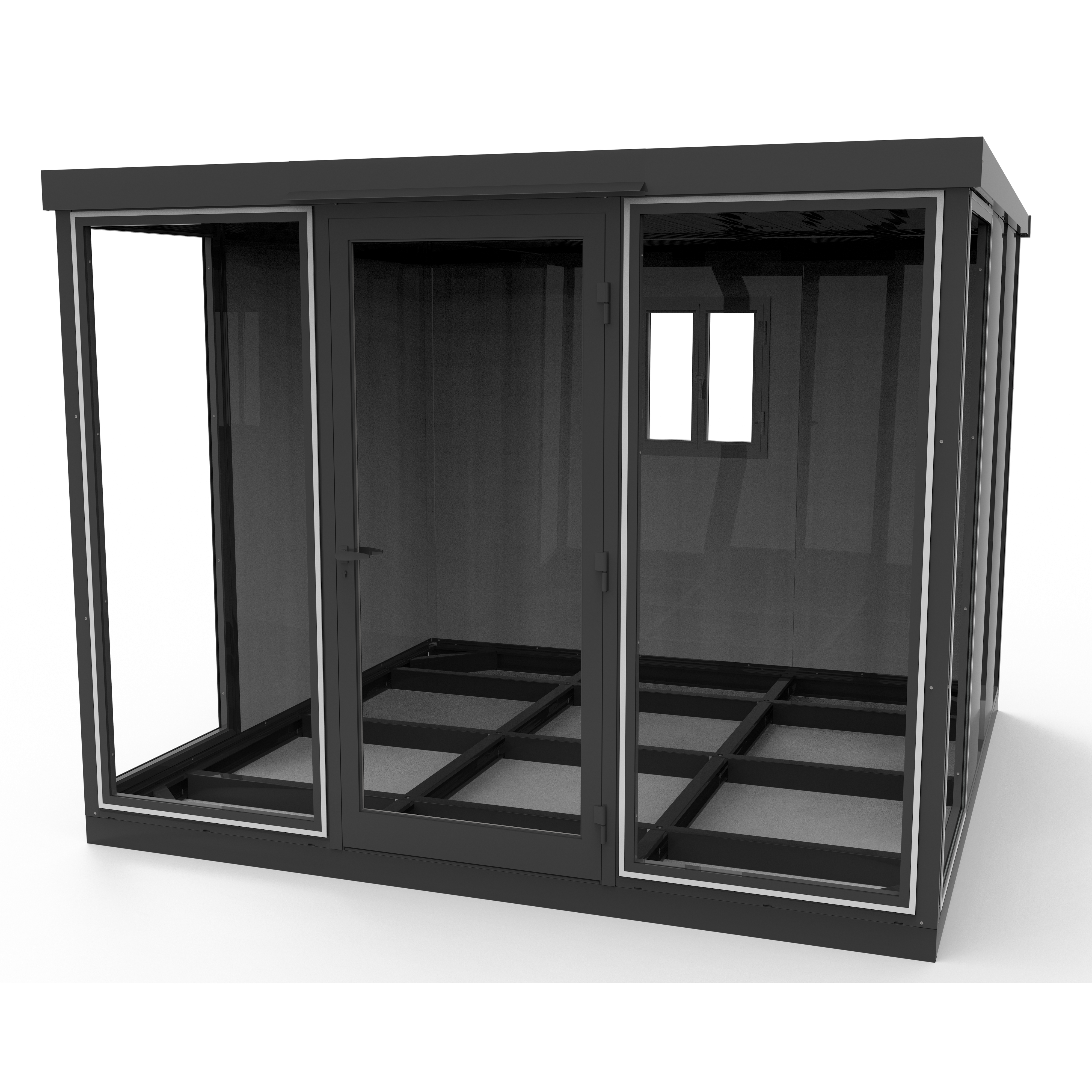 Duramax Insulated Buildings Duramax 10x10 Garden Glass Room, Outdoor Office, Shelter, Playroom and Insulated Building