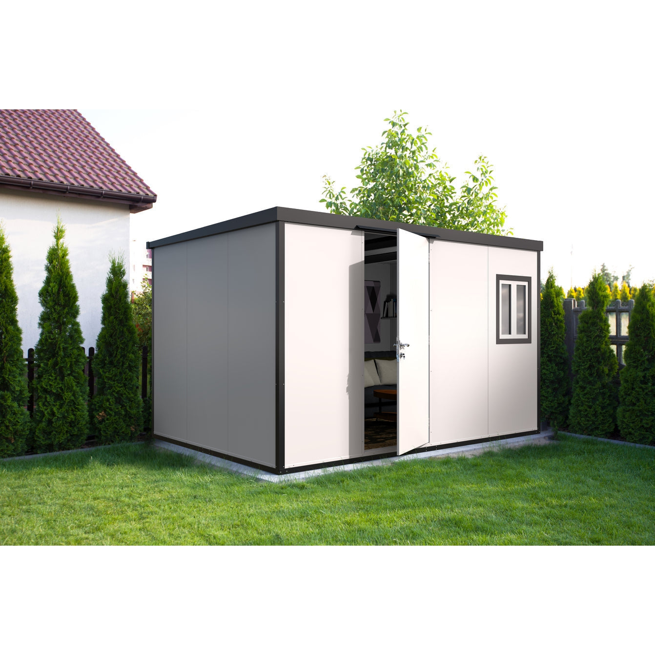 Duramax Insulated Buildings Flat Top Insulated Buildings 13 ft. W x 10 ft. D