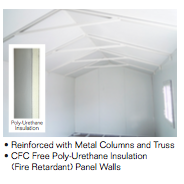 Duramax Insulated Buildings Gable Top Insulated Building 19x10