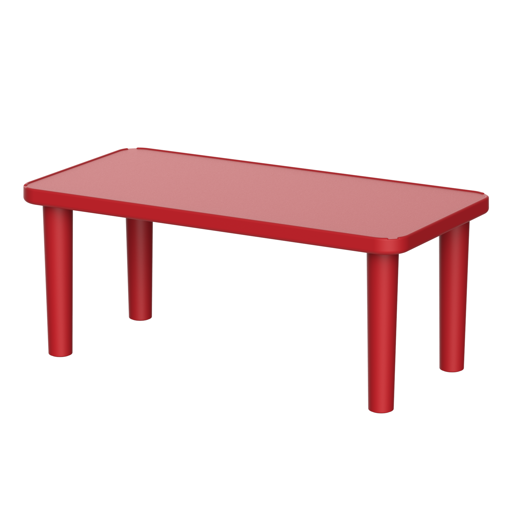 Duramax Kindergarten Table Red Duramax Kindergarten Table - Rectangle
