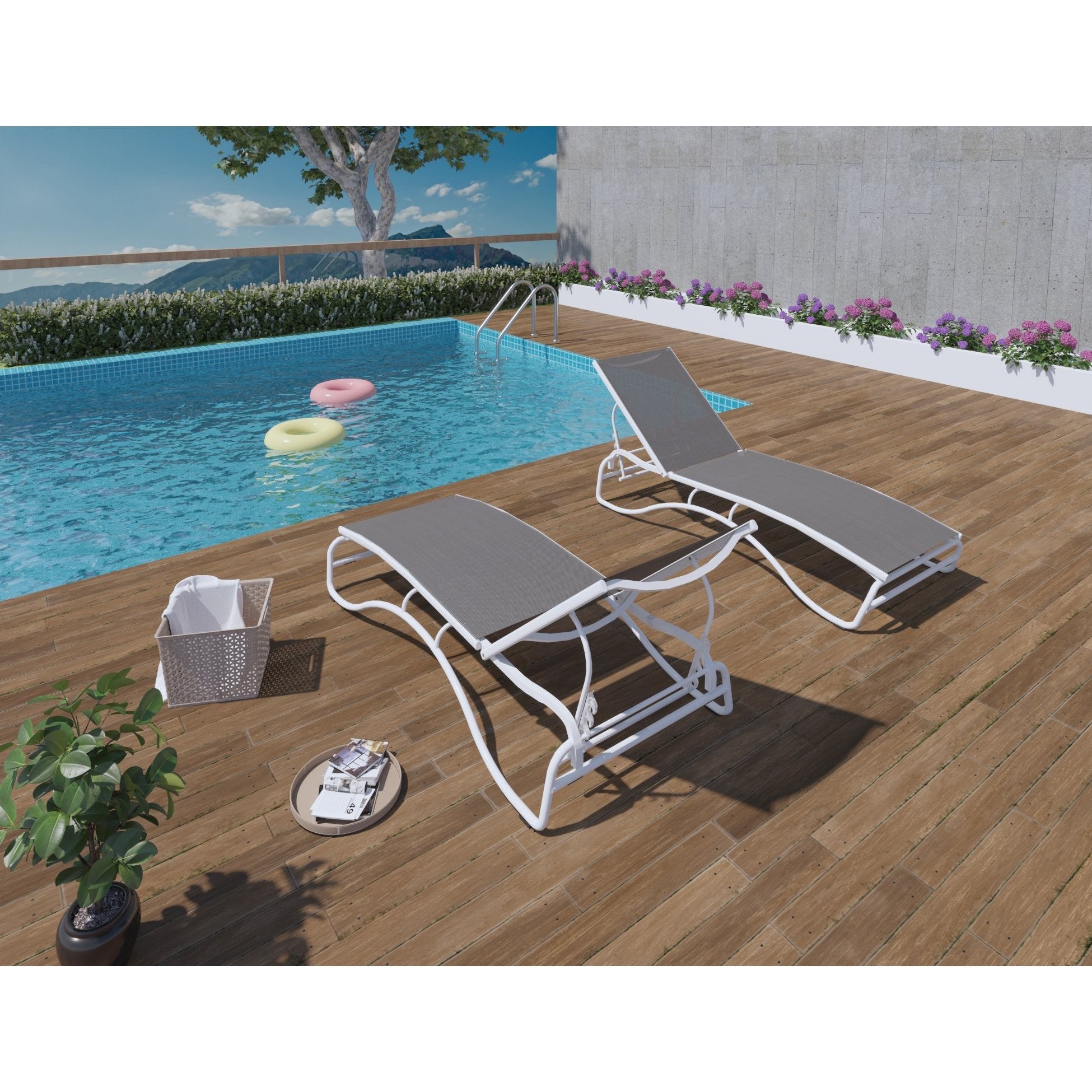 Duramax Lounge Chairs Corsica Lounger Set of 2 (3 Colors)