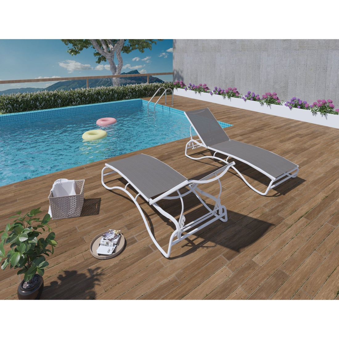 Duramax Lounge Chairs Corsica Lounger Set of 2 (3 Colors)