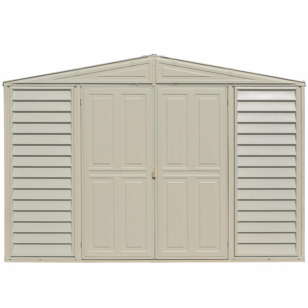 Duramax sheds DuraMax 10.5ft x 5ft Woodbridge Vinyl Shed with Foundation Kit